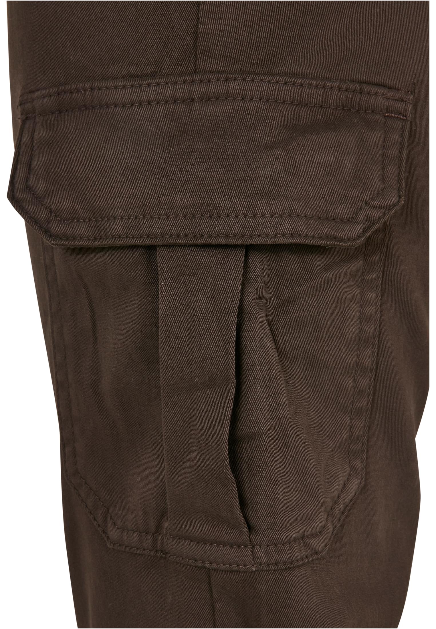 Ladies High Waist Cargo Pants | brown