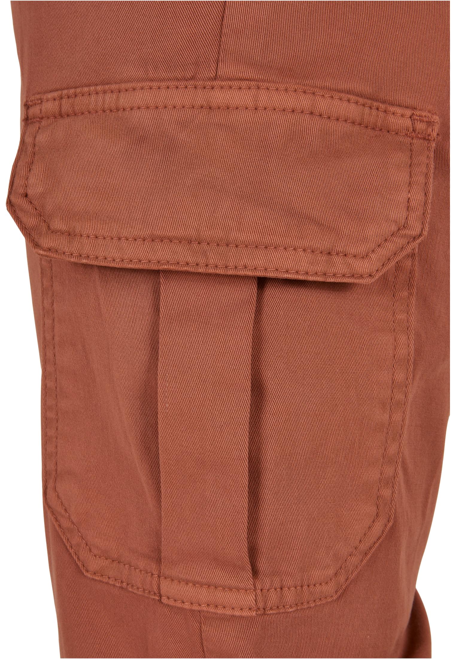 Ladies High Waist Cargo Pants | terracotta