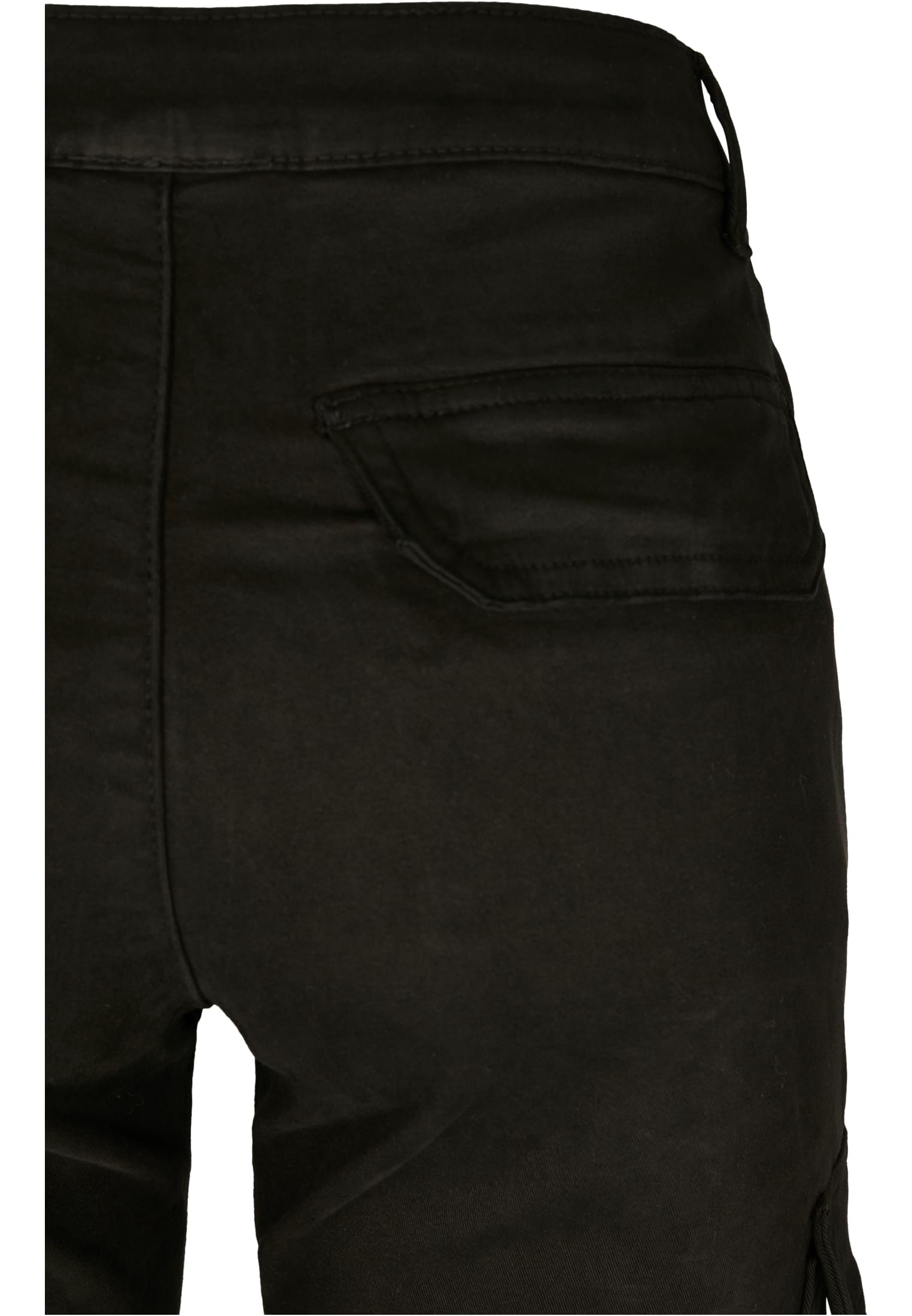 Ladies High Waist Cargo Pants | black