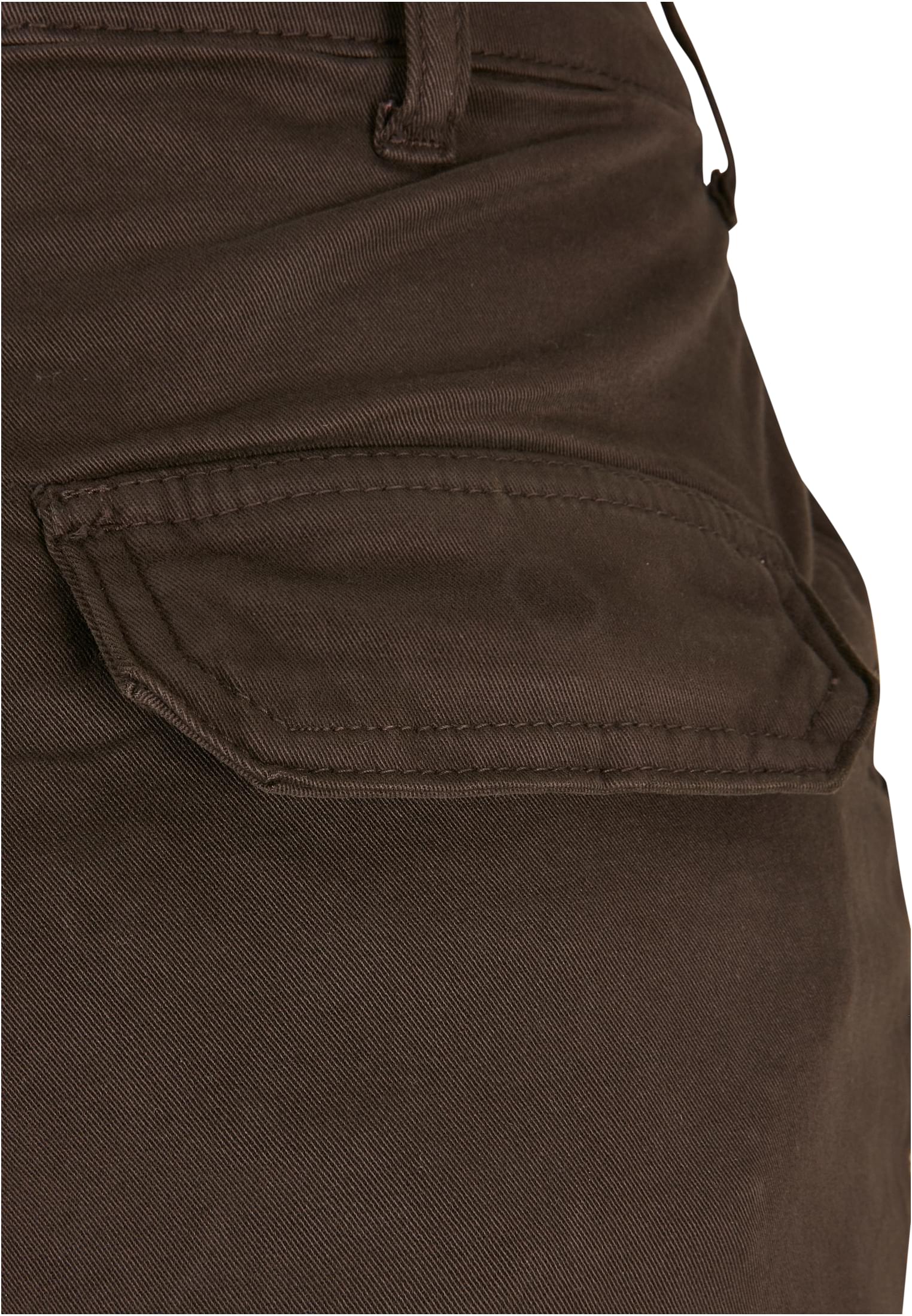 Ladies High Waist Cargo Pants | brown