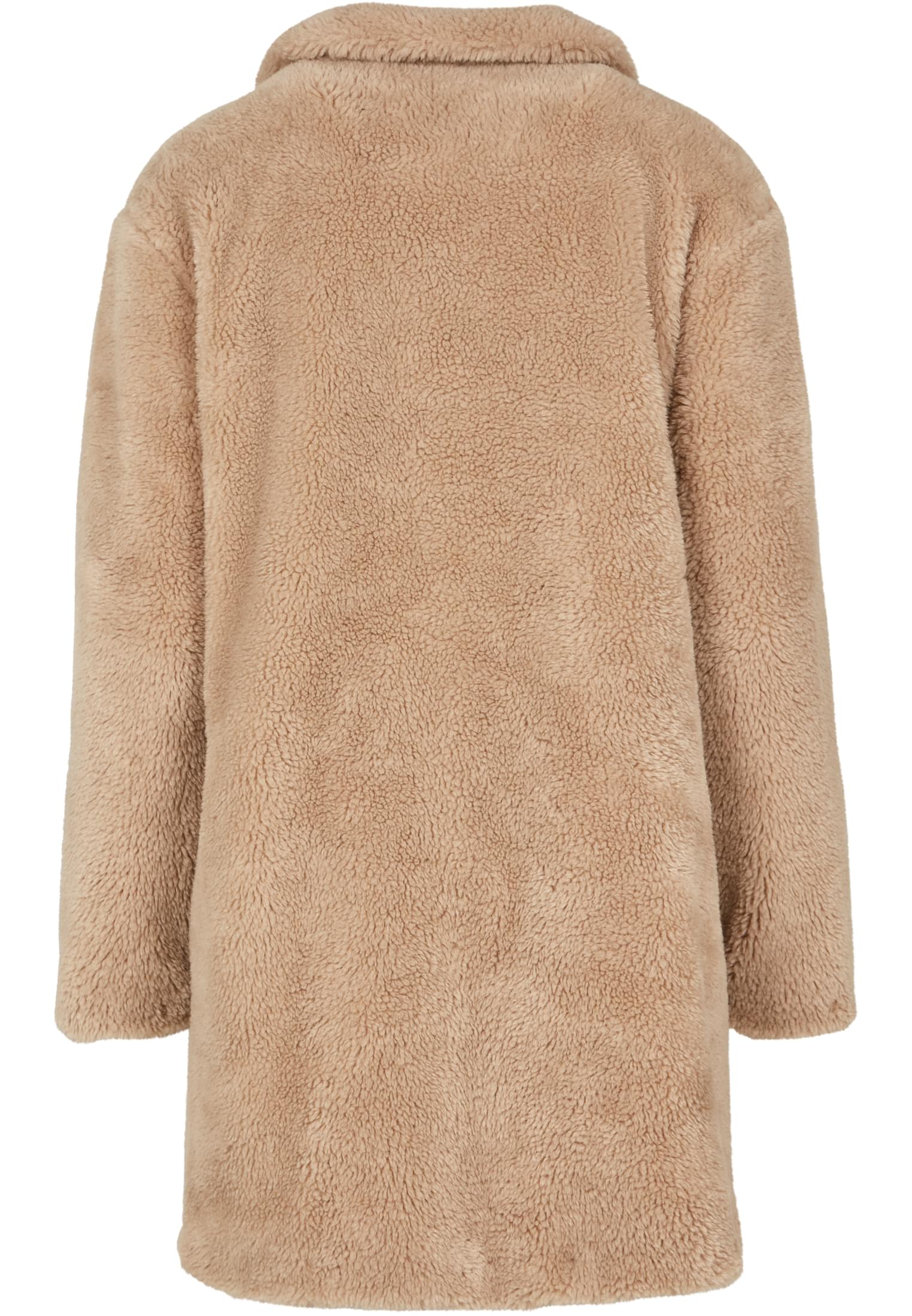 Ladies Oversized Sherpa Coat | sand