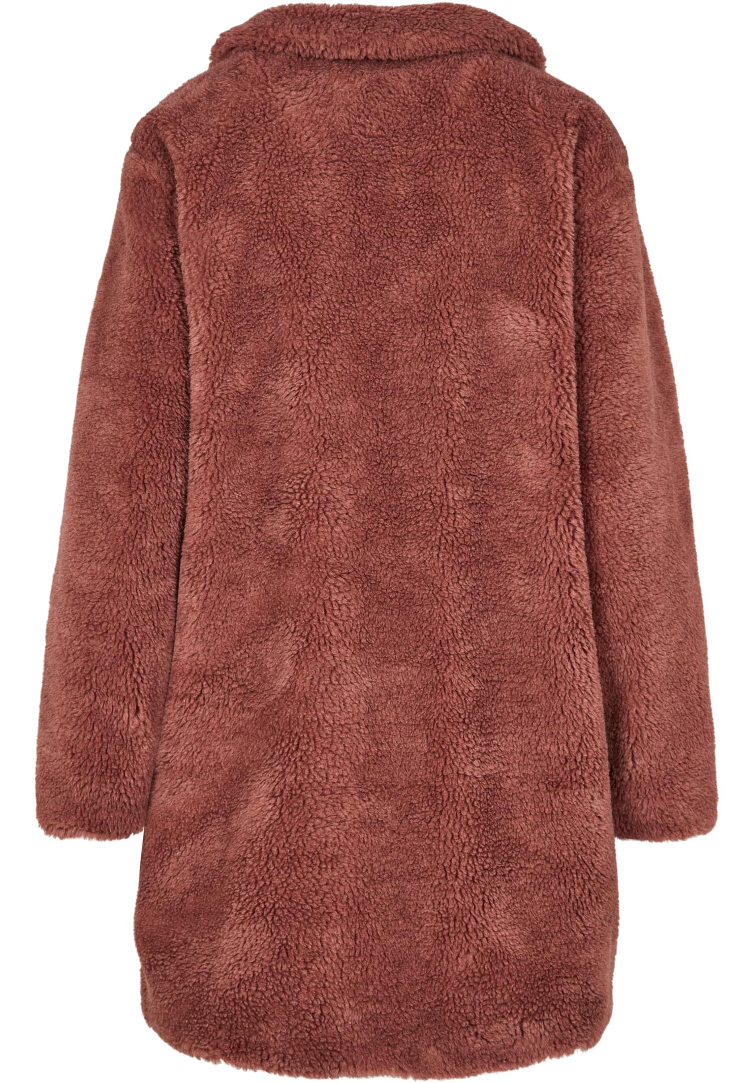 Ladies Oversized Sherpa Coat | darkrose