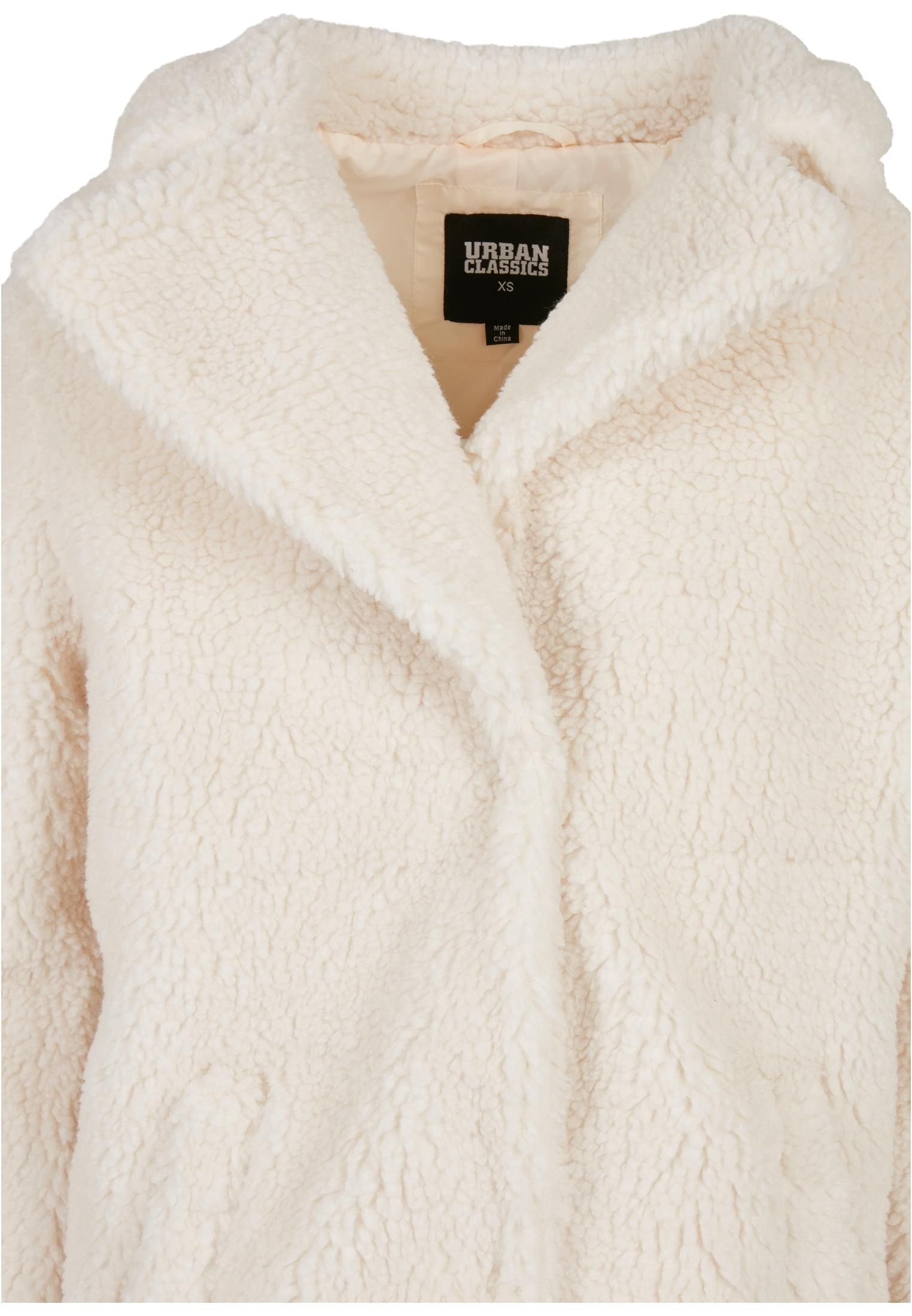 Ladies Oversized Sherpa Coat | whitesand