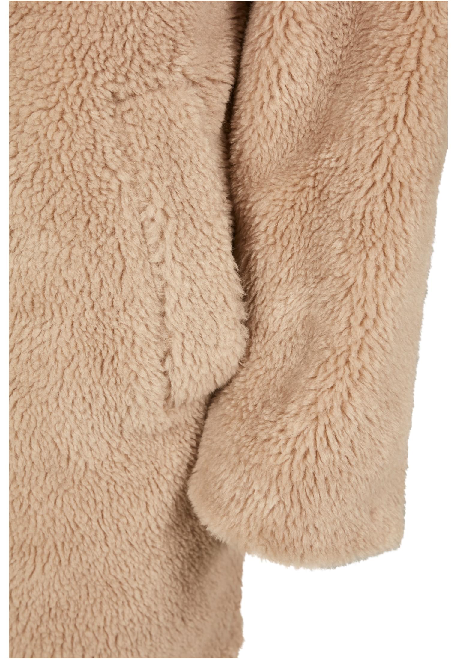 Ladies Oversized Sherpa Coat | sand