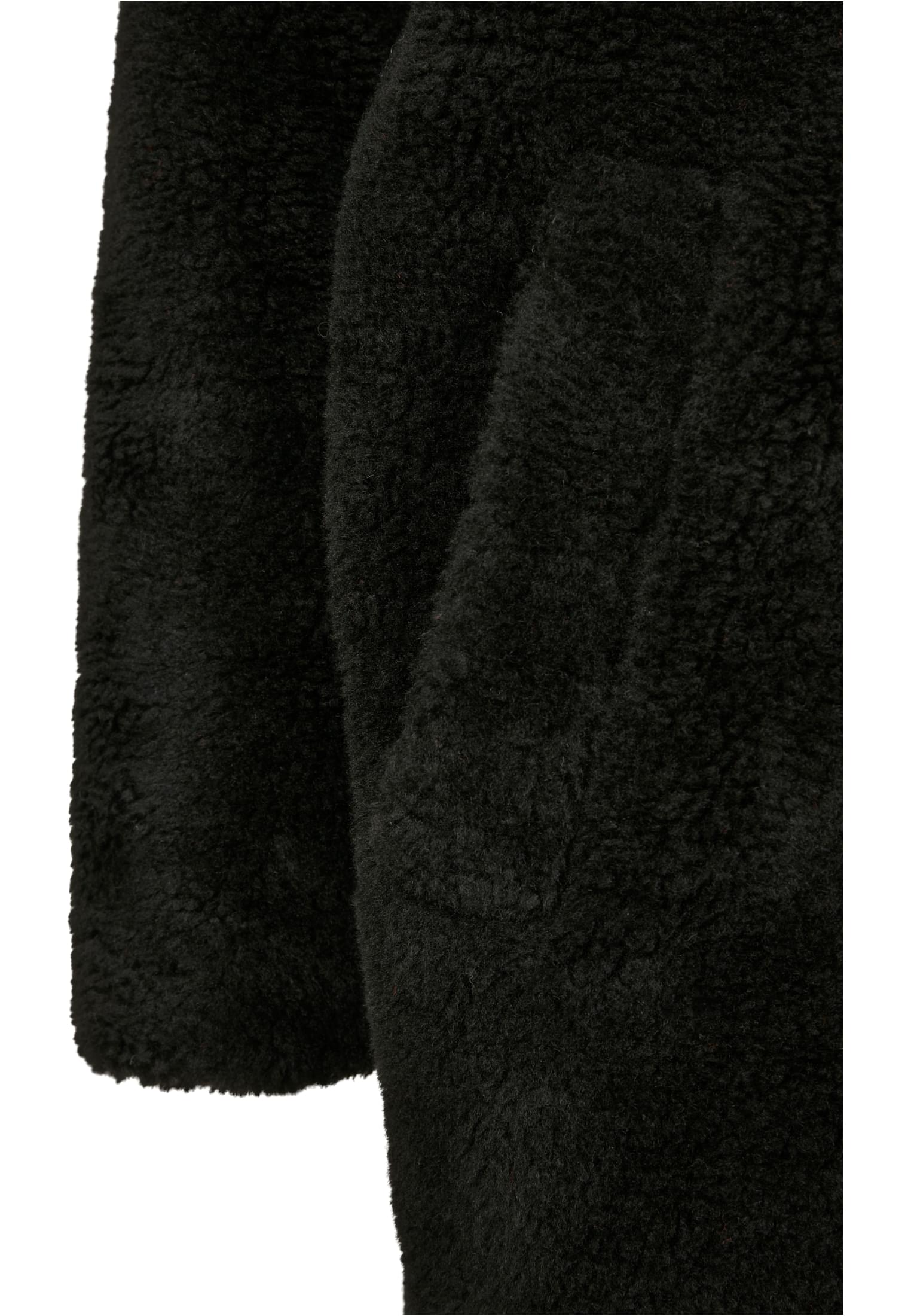 Ladies Oversized Sherpa Coat | black