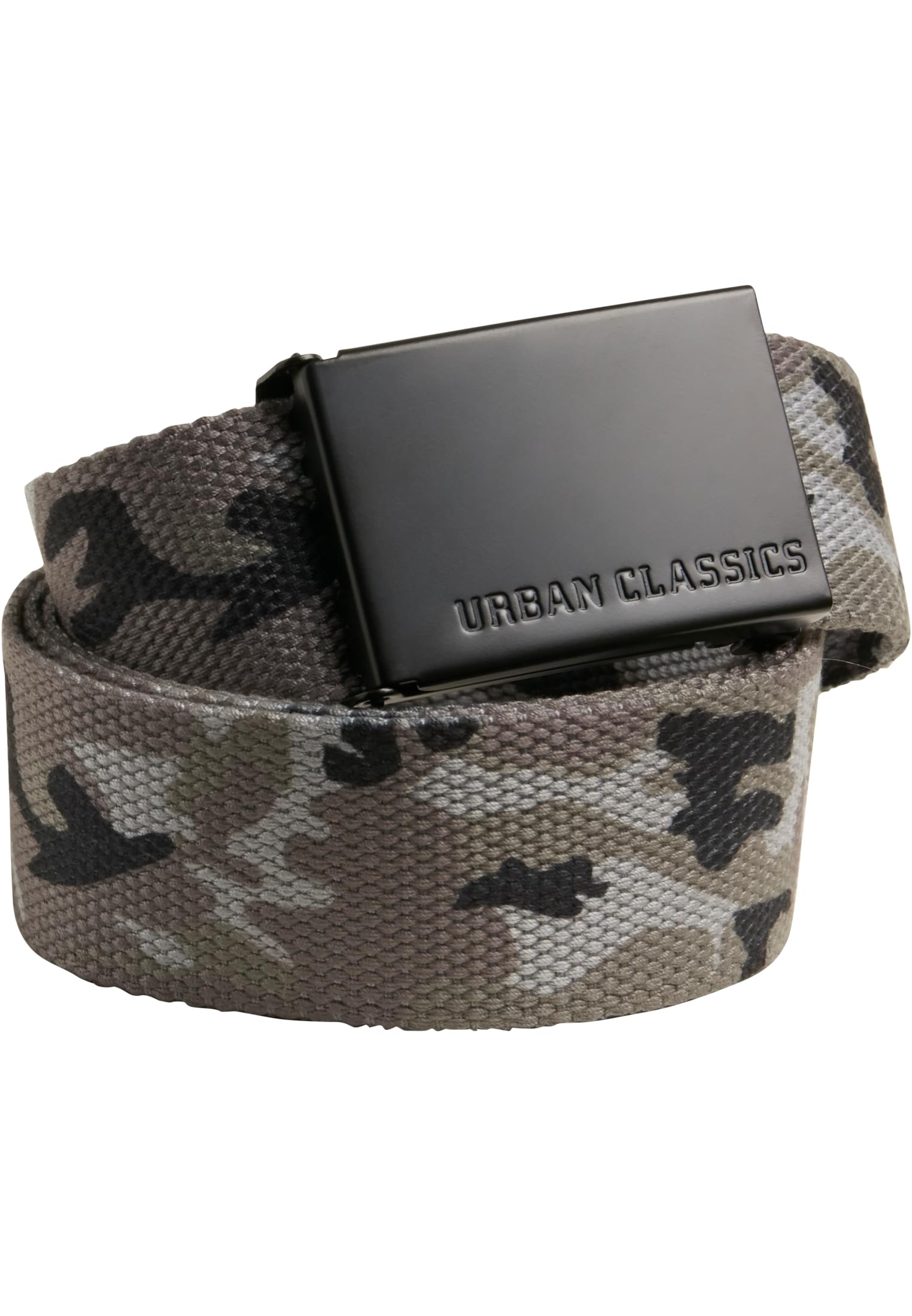 Canvas Belt | grey camo/black