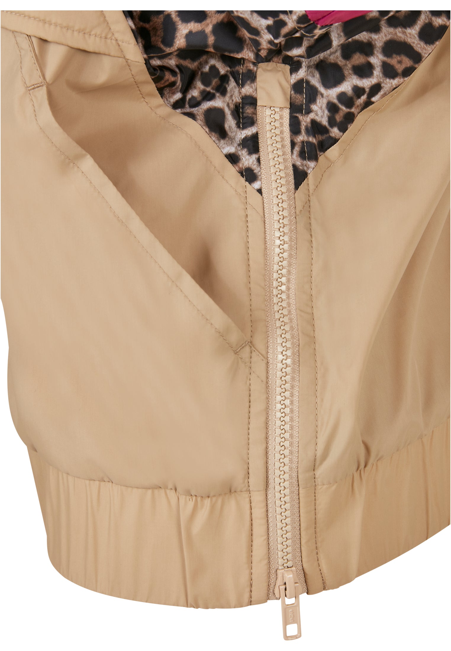 Ladies AOP Mixed Pull Over Jacket | unionbeige/darkleo/w.