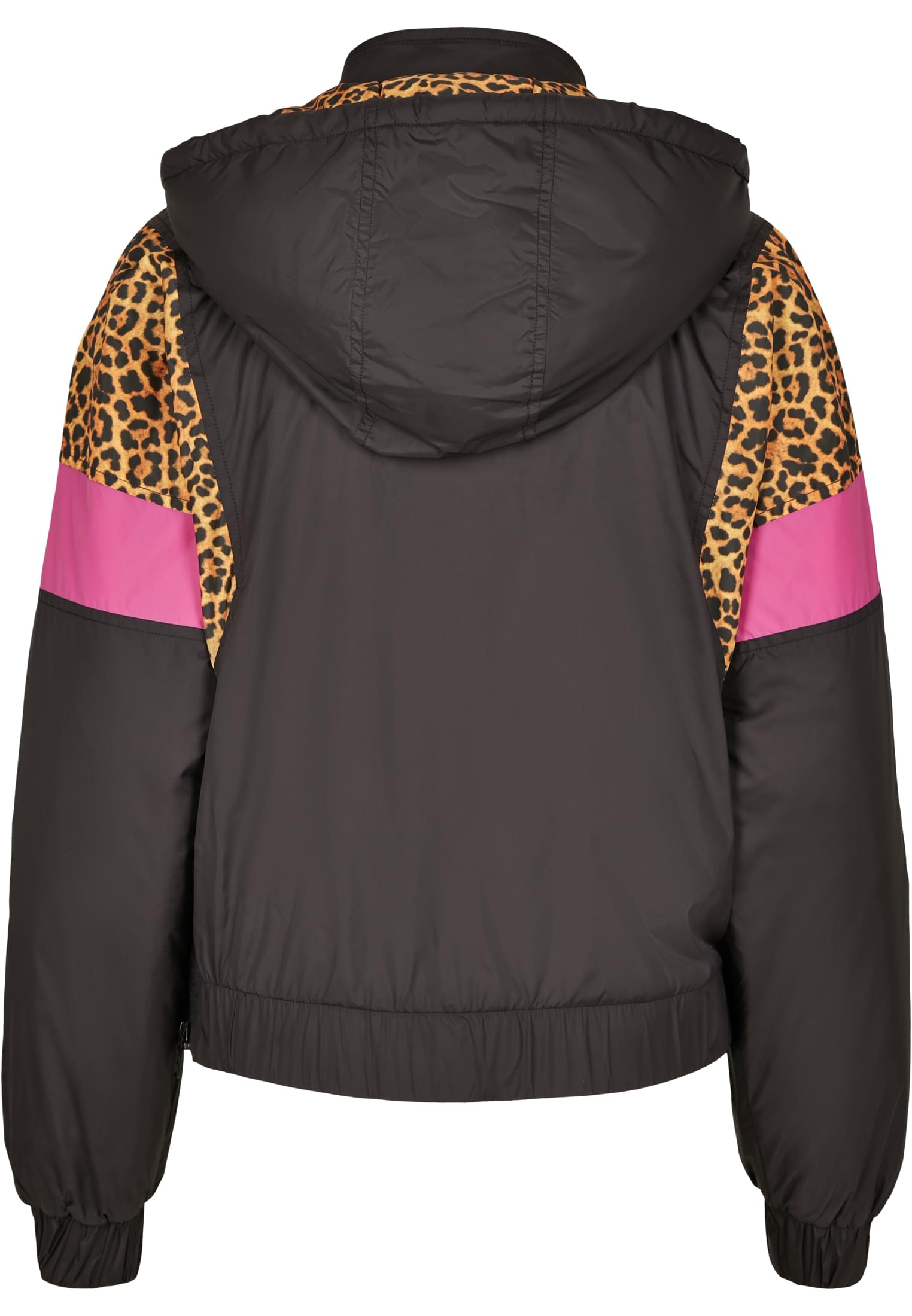 Ladies AOP Mixed Pull Over Jacket | black/leo