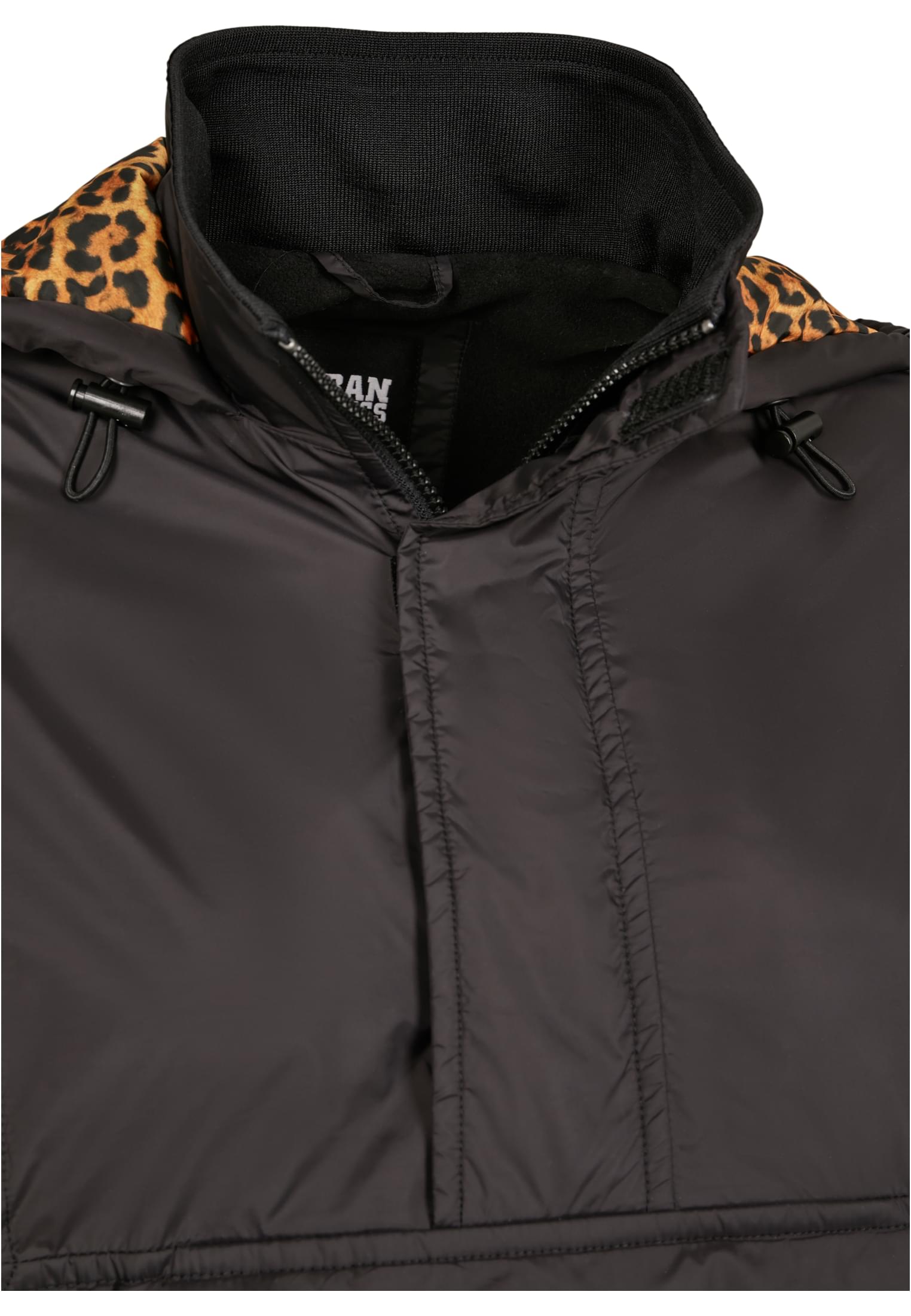 Ladies AOP Mixed Pull Over Jacket | black/leo