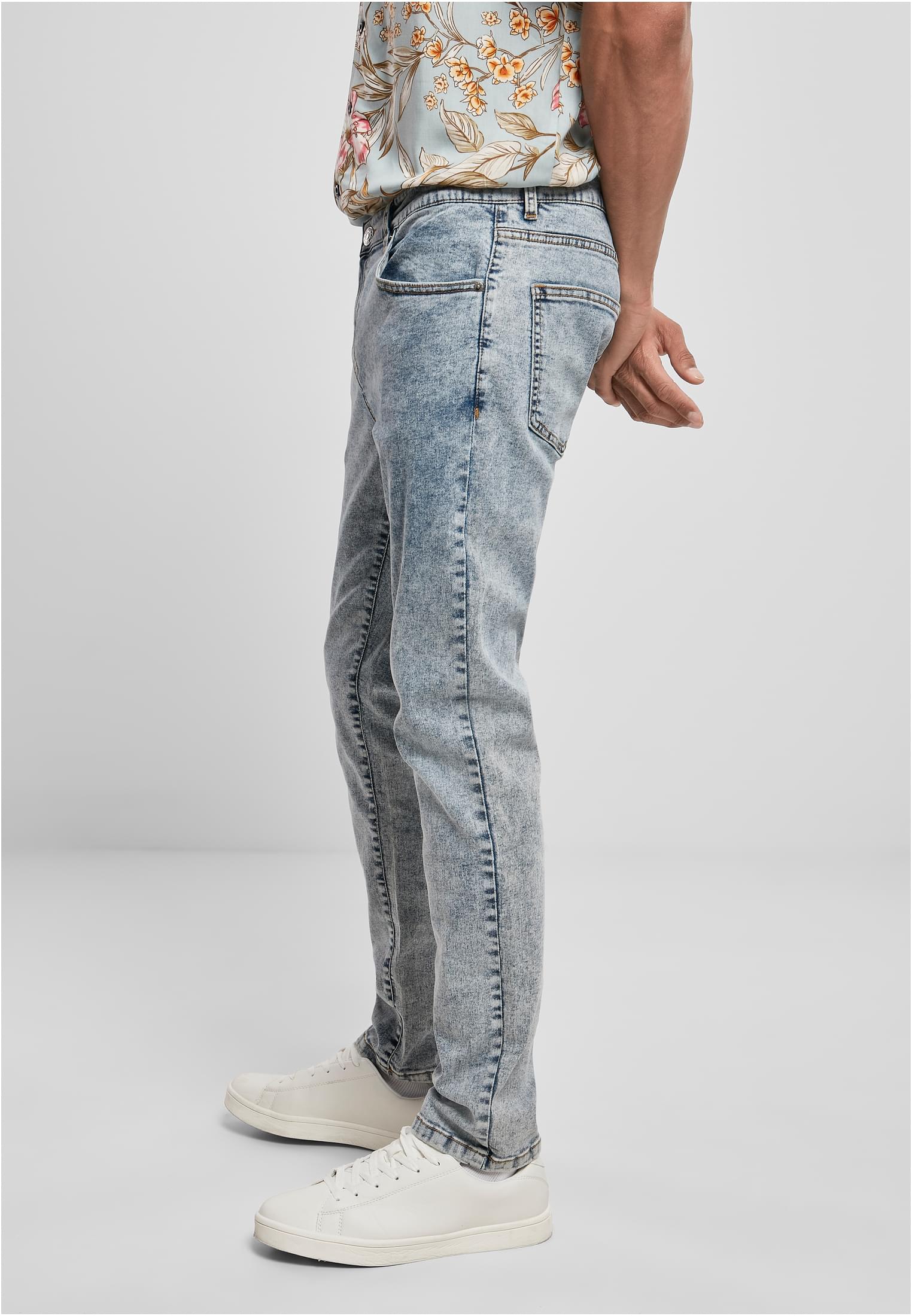 Slim Fit Jeans | light skyblue acid washed