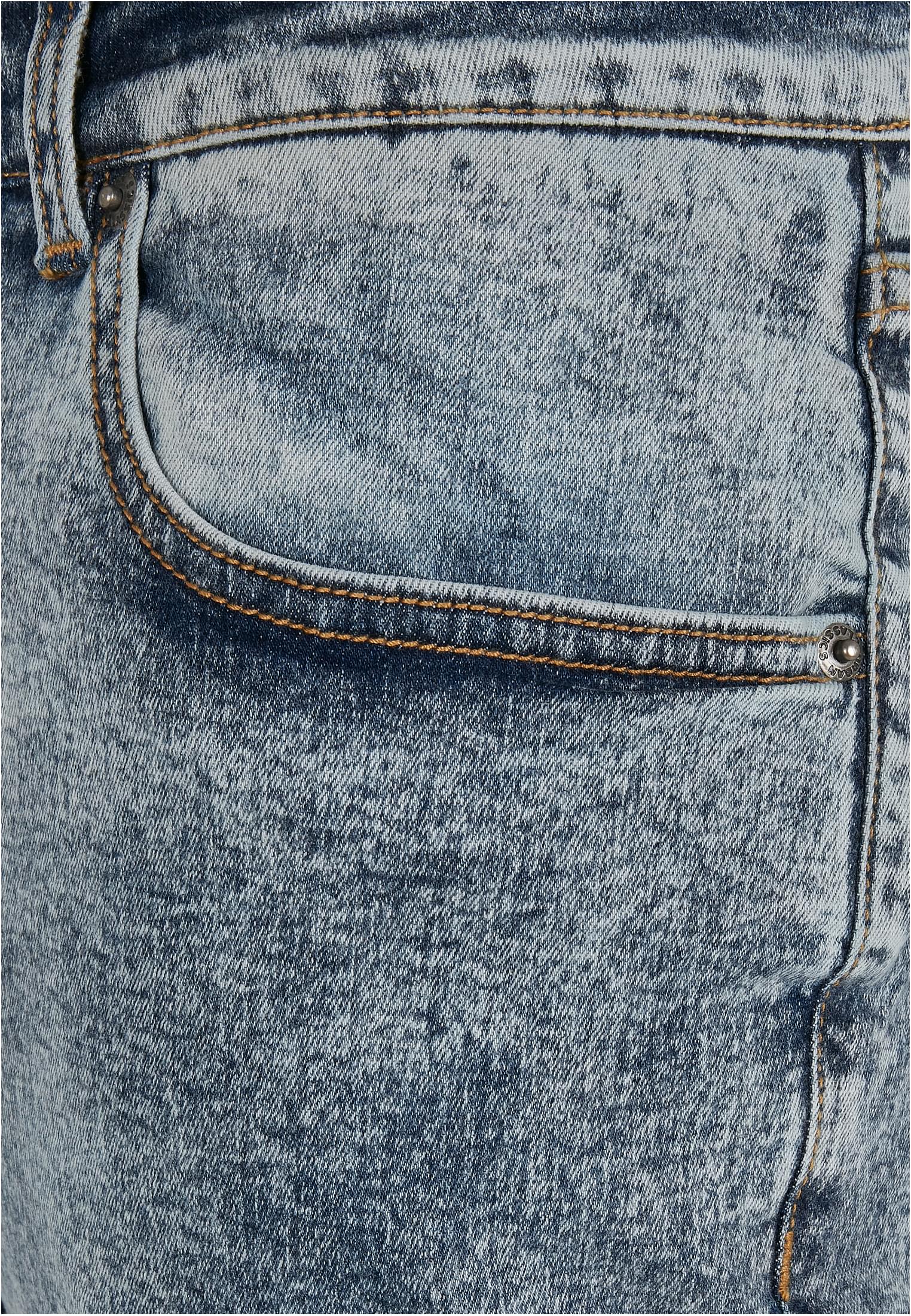 Slim Fit Jeans | light skyblue acid washed