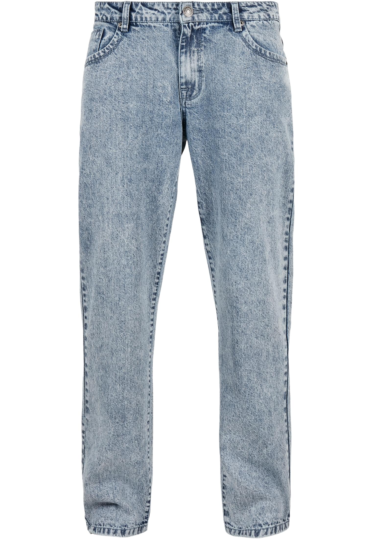 Loose Fit Jeans | light skyblue acid washed