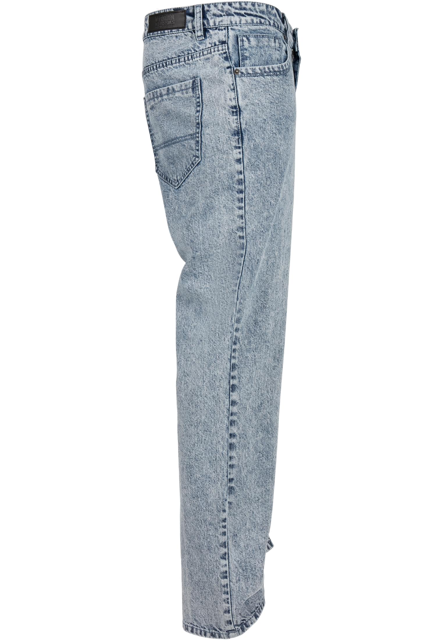 Loose Fit Jeans | light skyblue acid washed