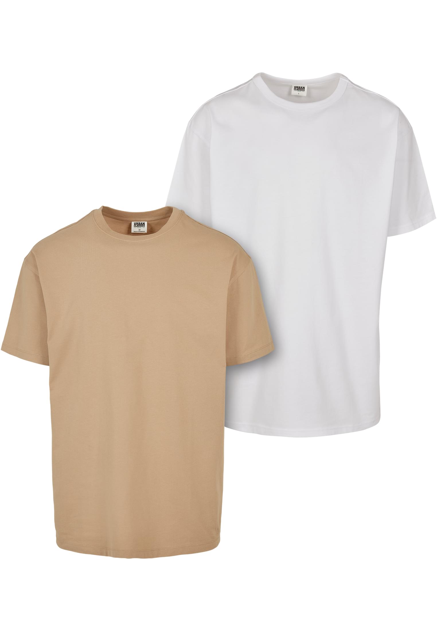 Organic Basic Tee 2-Pack | unionbeige+white