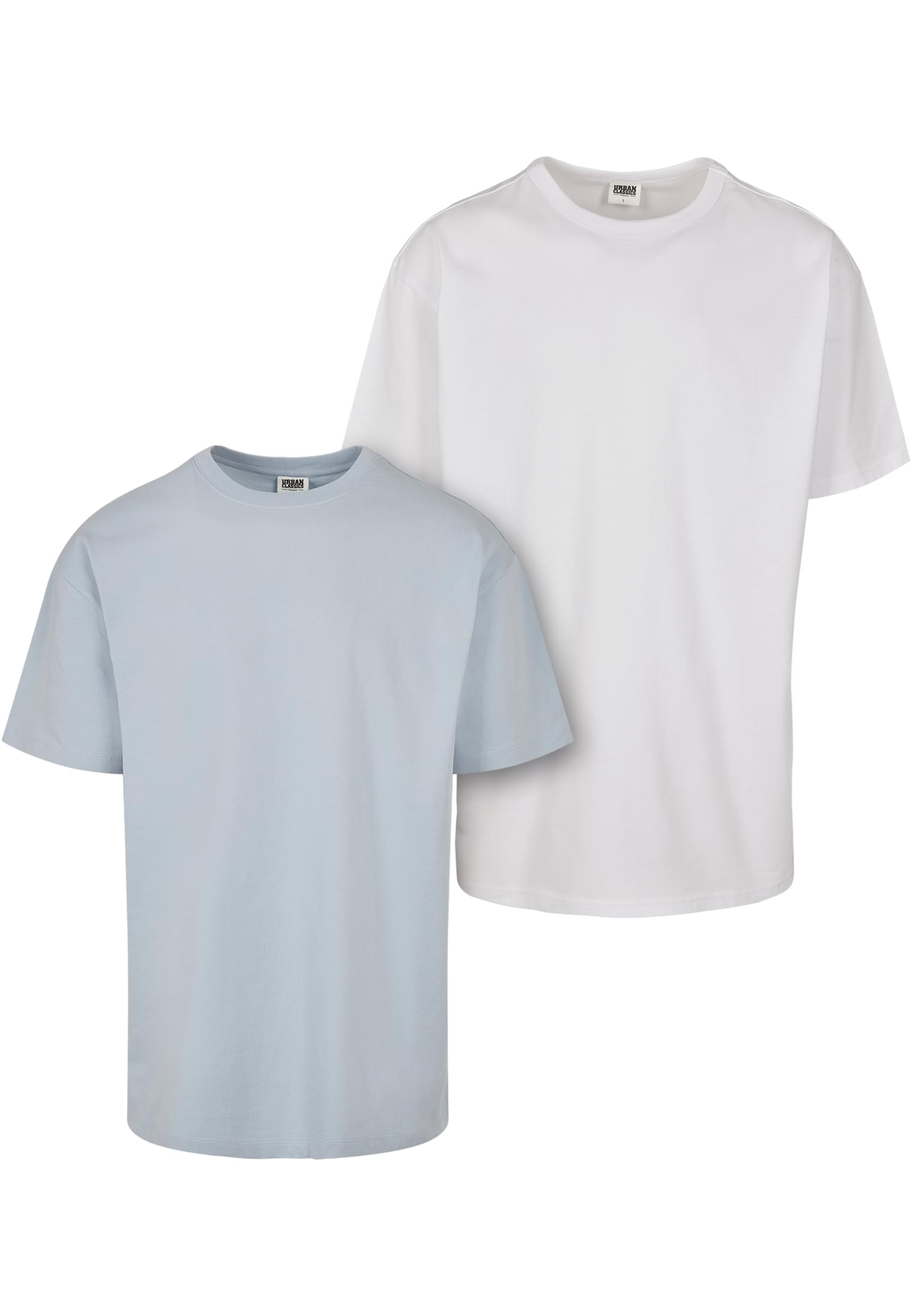 Organic Basic Tee 2-Pack | summerblue+white