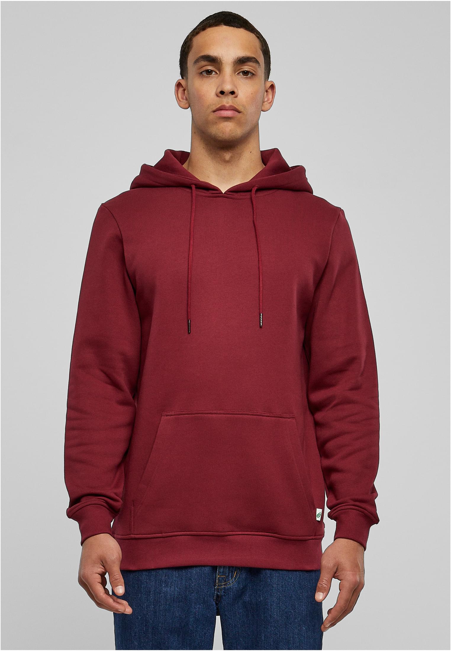 Organic Basic Hoody | burgundy