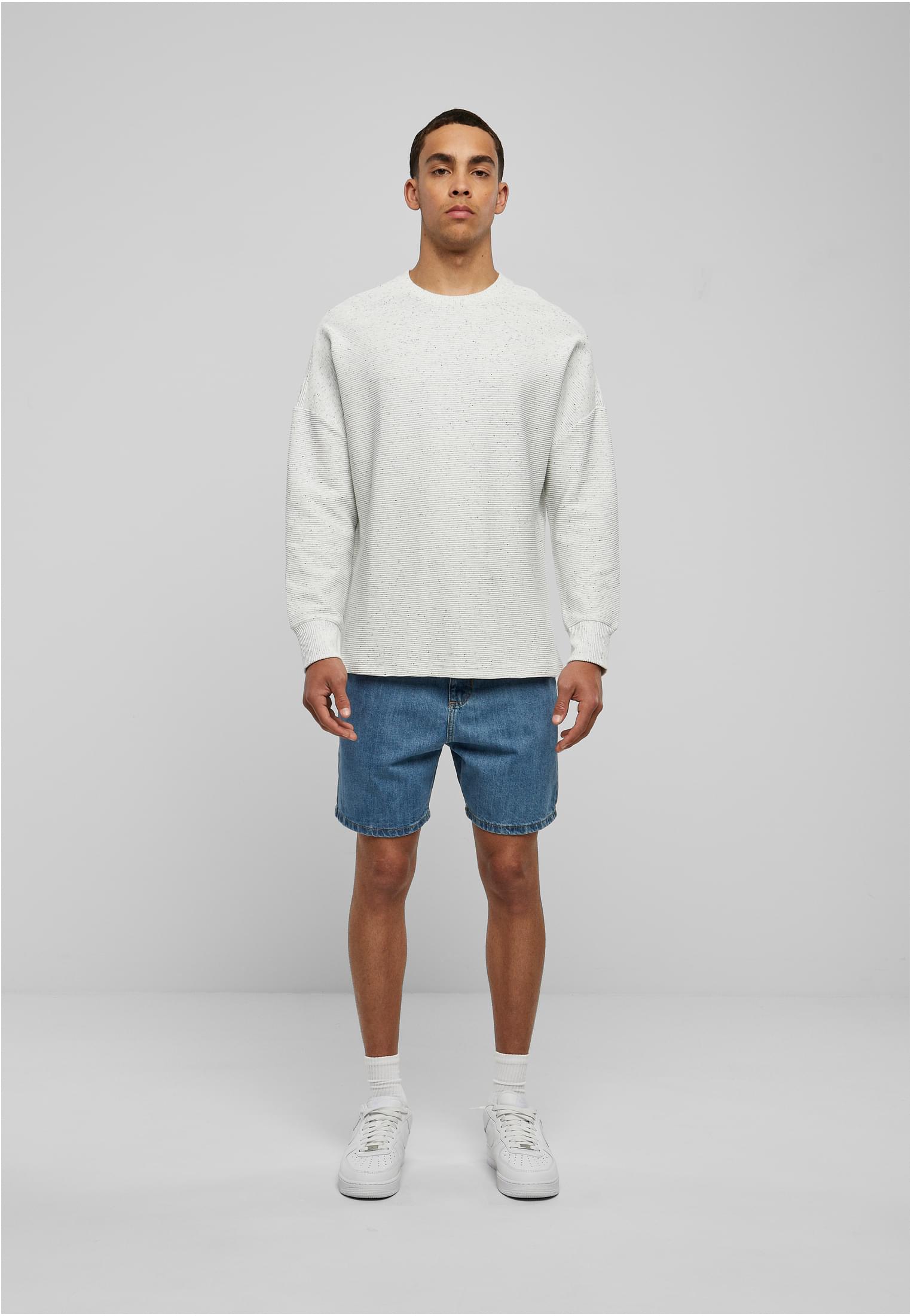 Cut On Sleeve Naps Interlock Crew | lightgrey