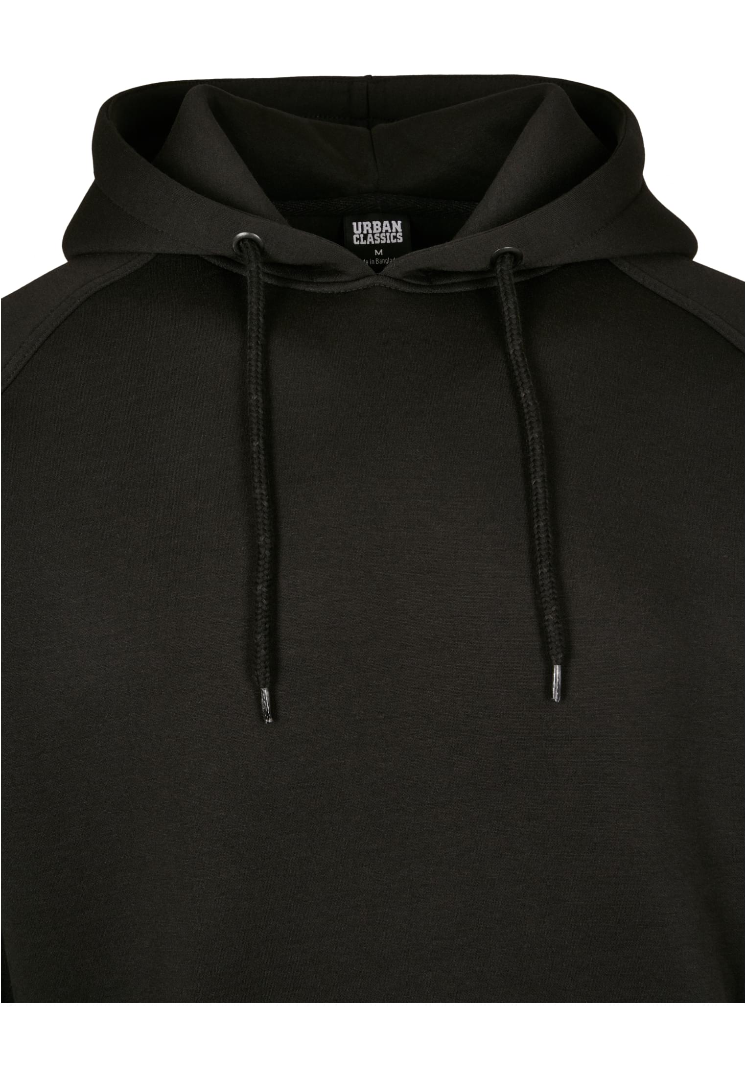 Raglan Zip Pocket Hoody | black