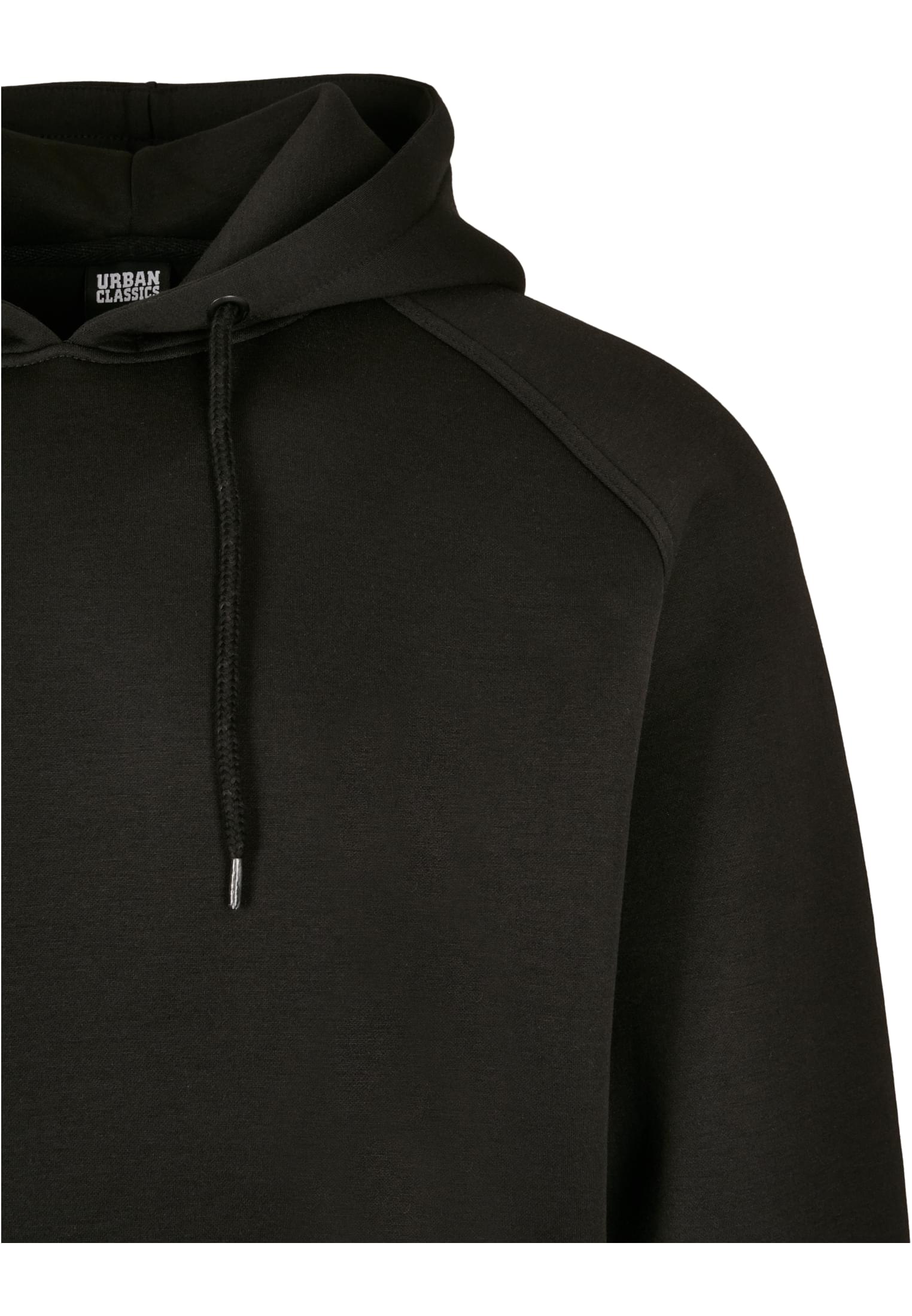 Raglan Zip Pocket Hoody | black