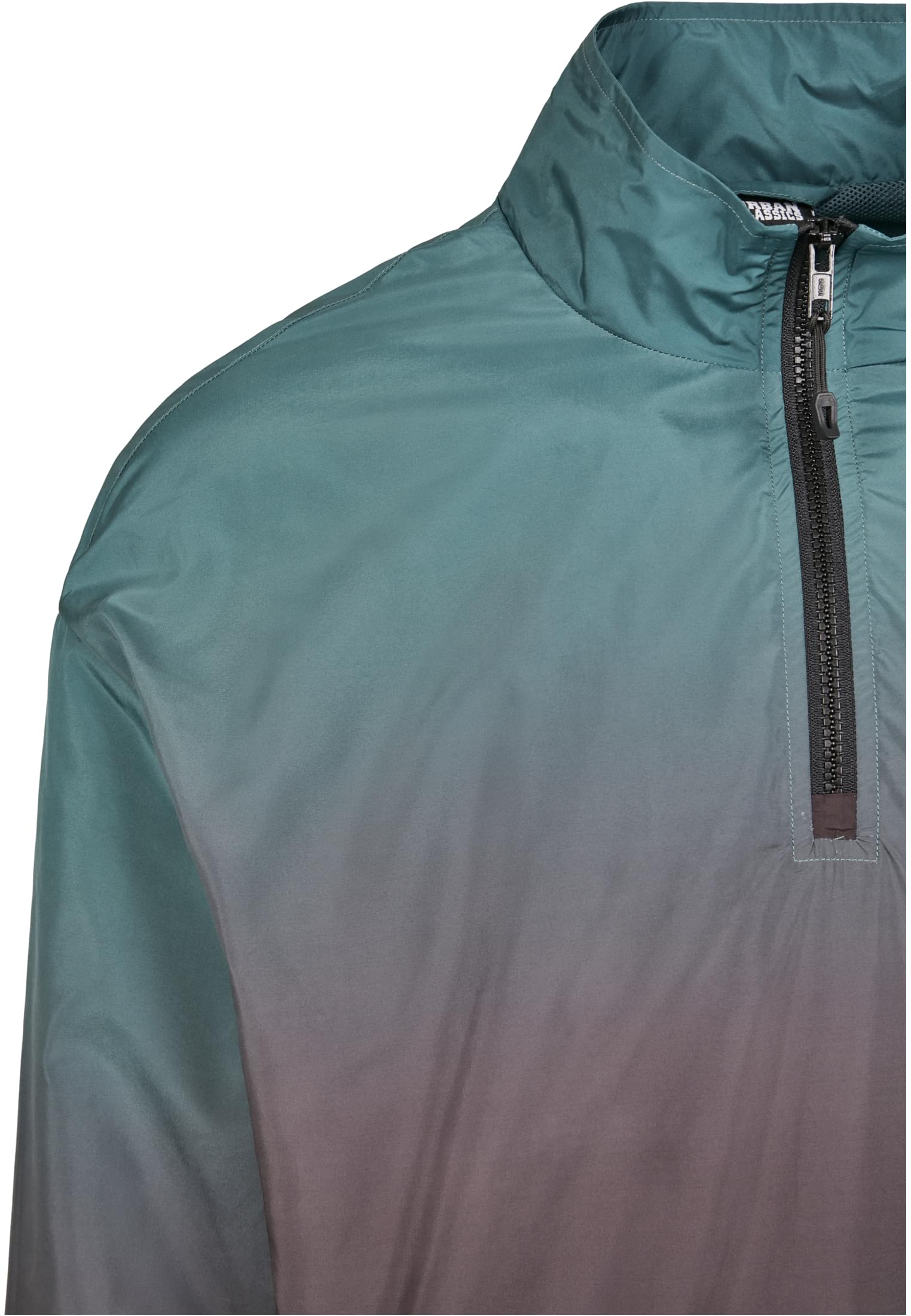 Gradient Pull Over Jacket | black/bottlegreen