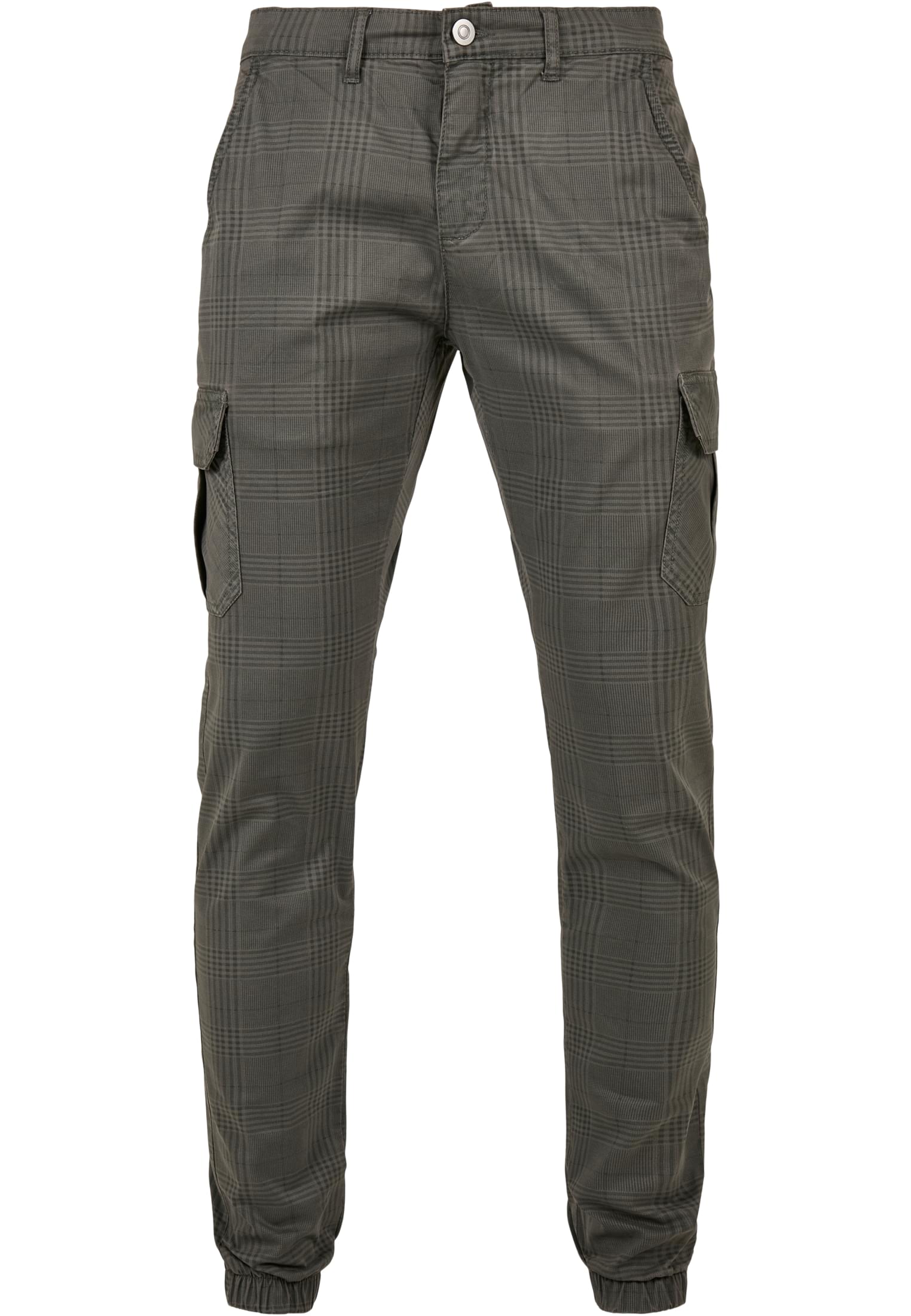 AOP Glencheck Cargo Jog Pants | darkgrey