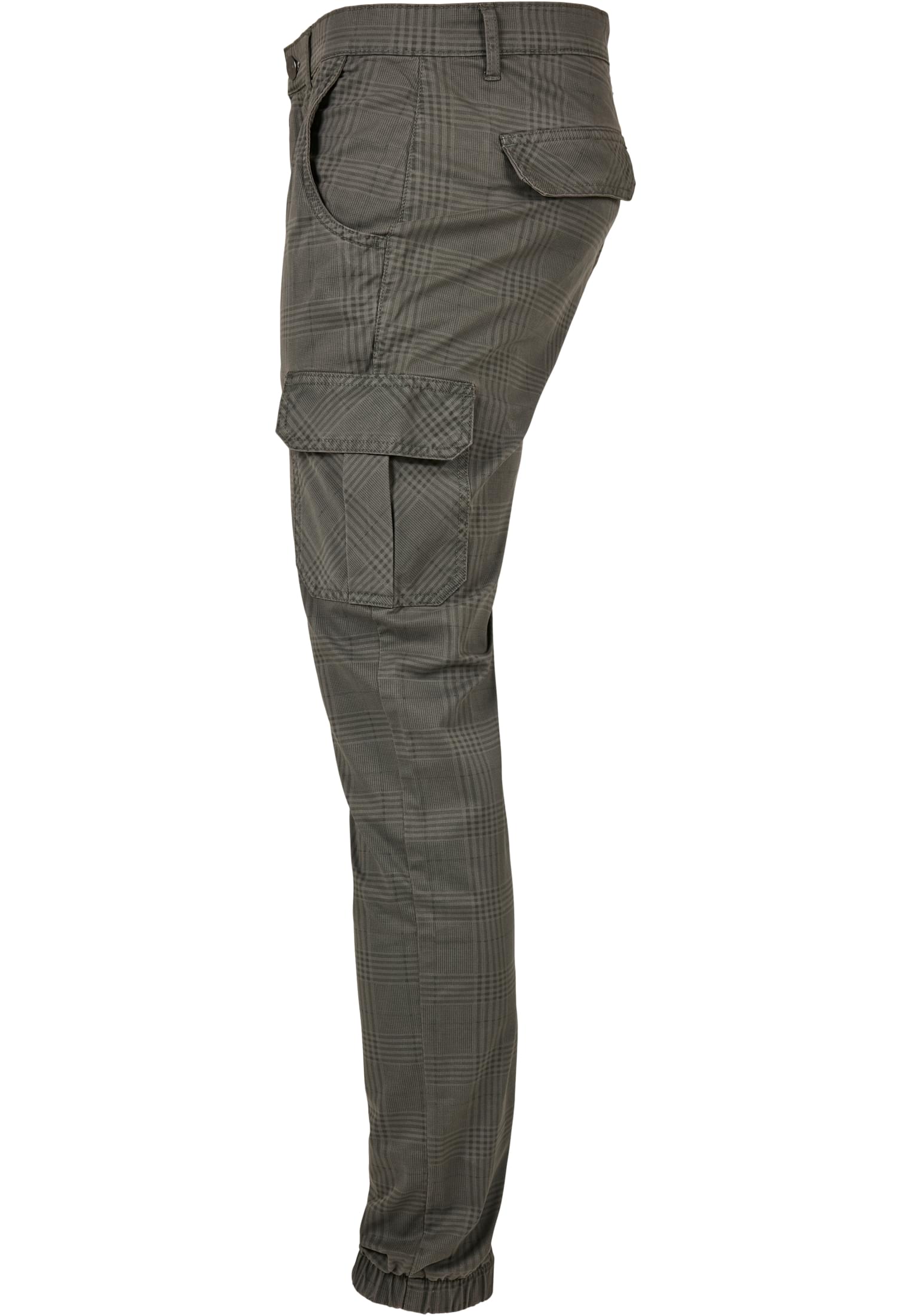 AOP Glencheck Cargo Jog Pants | darkgrey