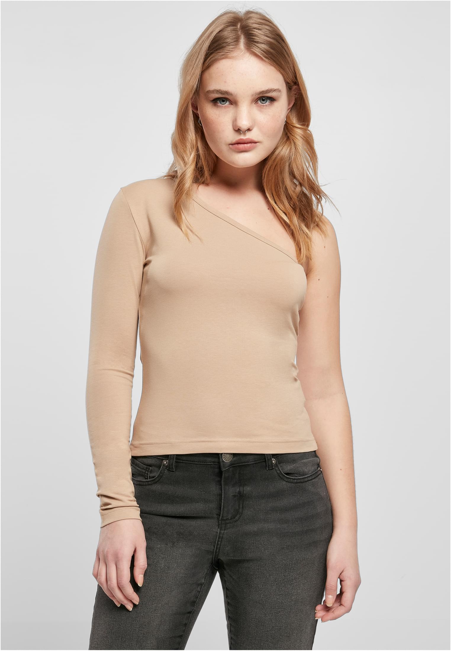 Ladies Asymmetric Longsleeve | unionbeige