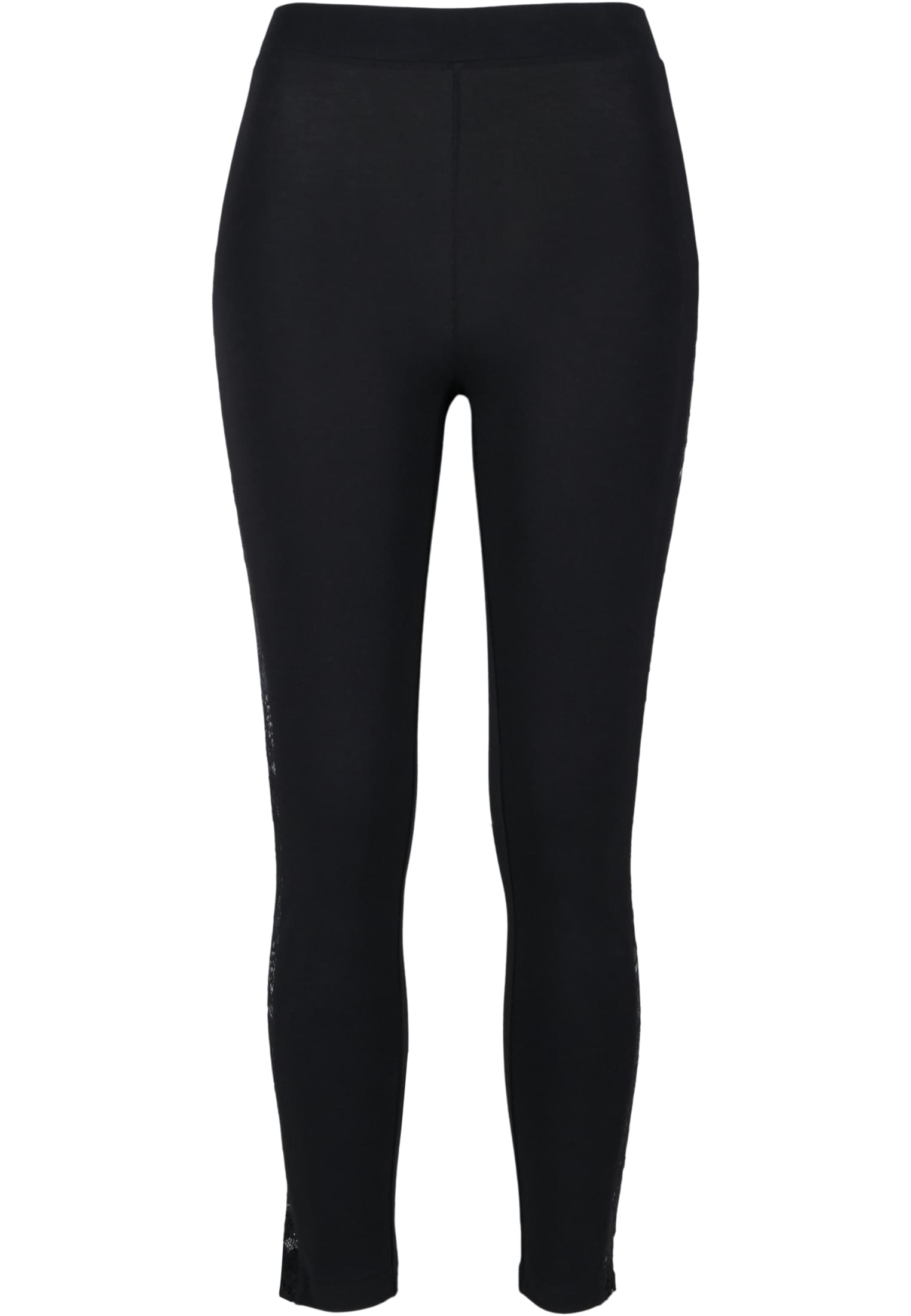 Ladies Lace Striped Leggings | black