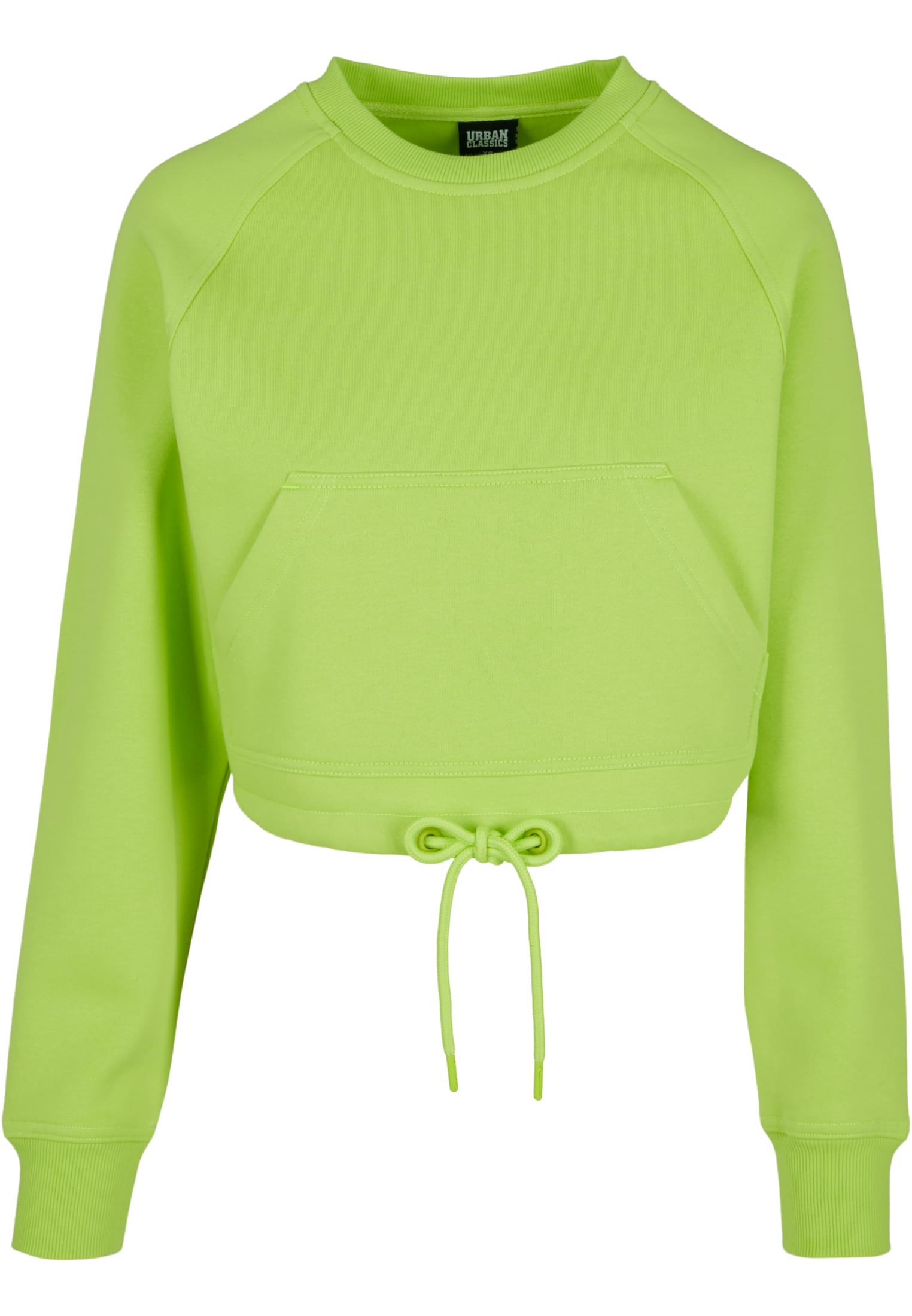 Ladies Oversized Short Raglan Crew | frozen yellow