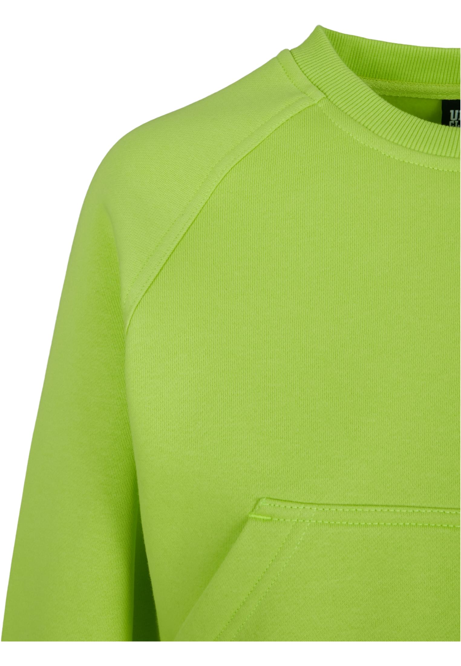 Ladies Oversized Short Raglan Crew | frozen yellow