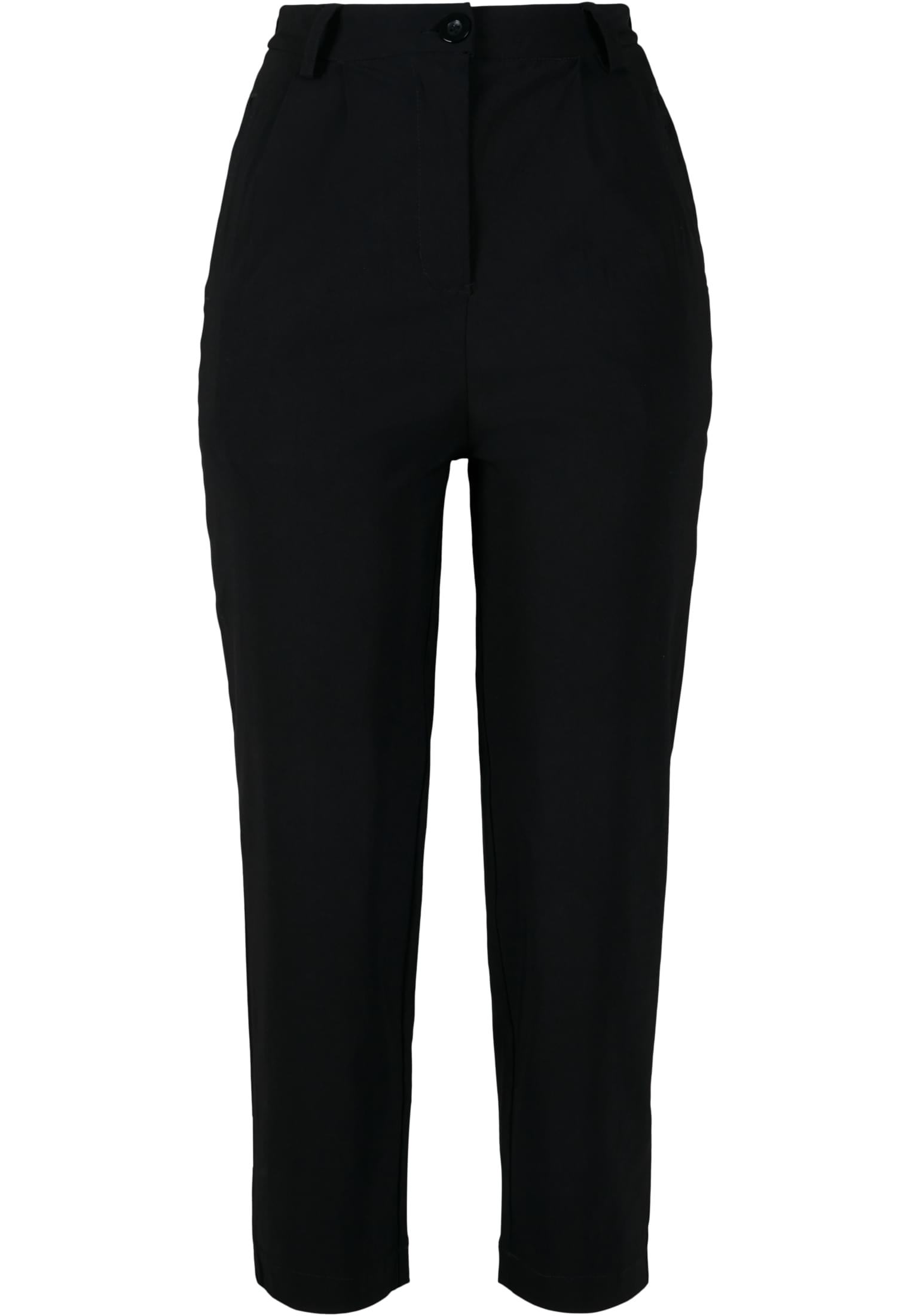 Ladies High Waist Cropped Pants | black