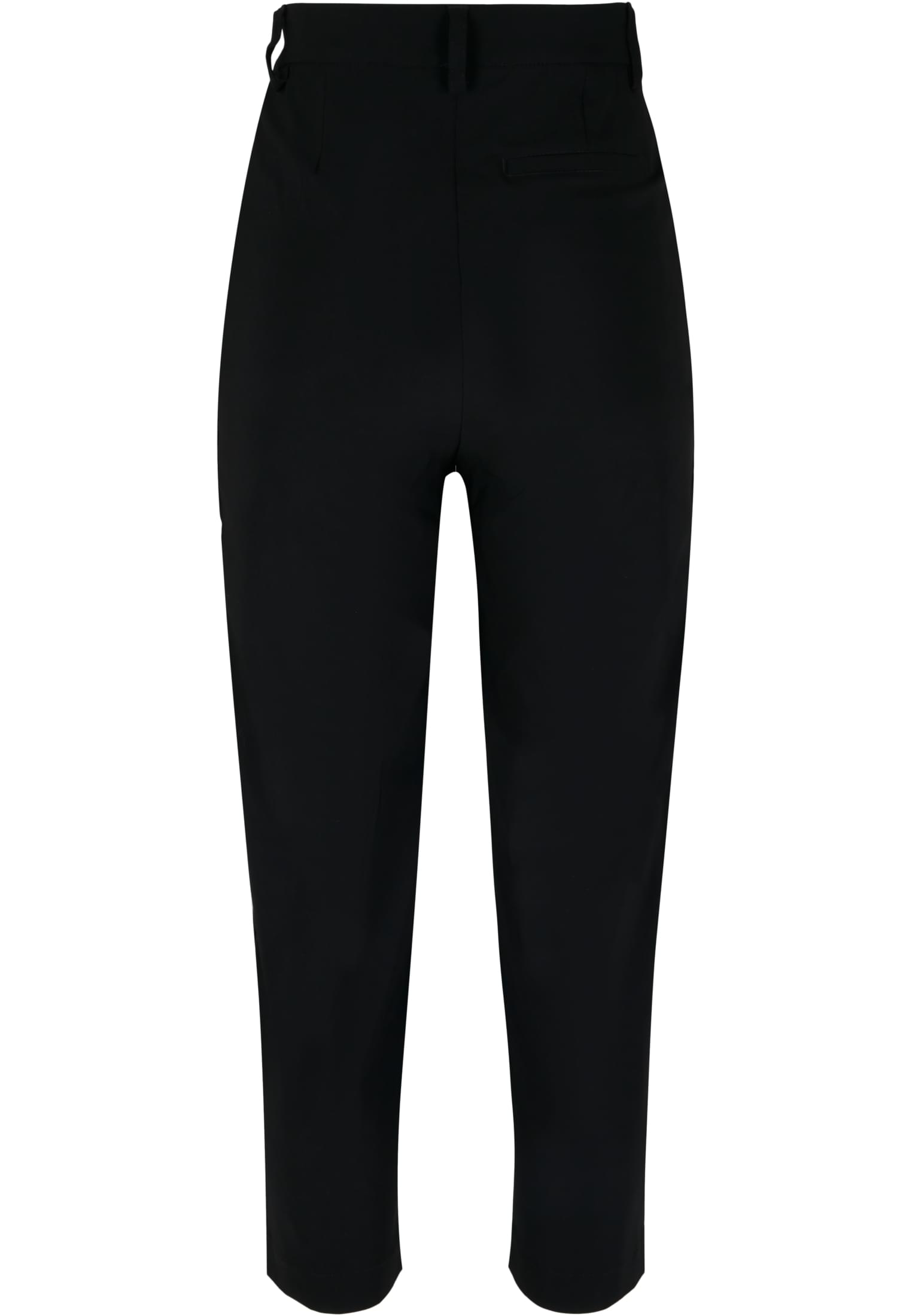 Ladies High Waist Cropped Pants | black