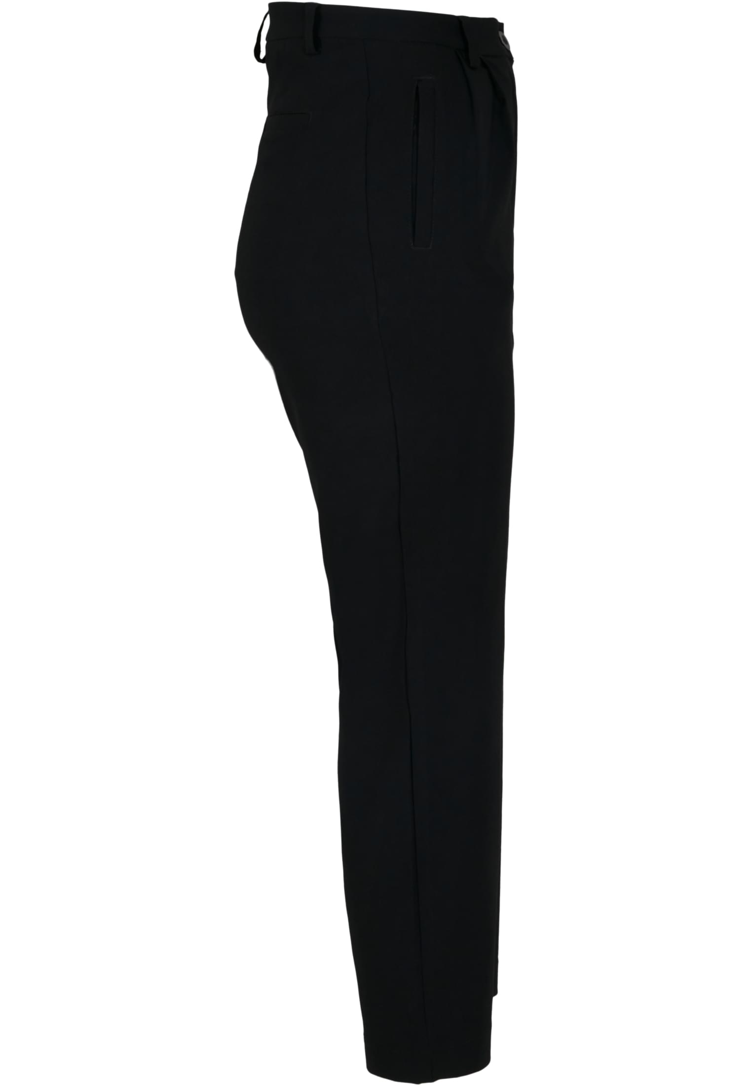 Ladies High Waist Cropped Pants | black