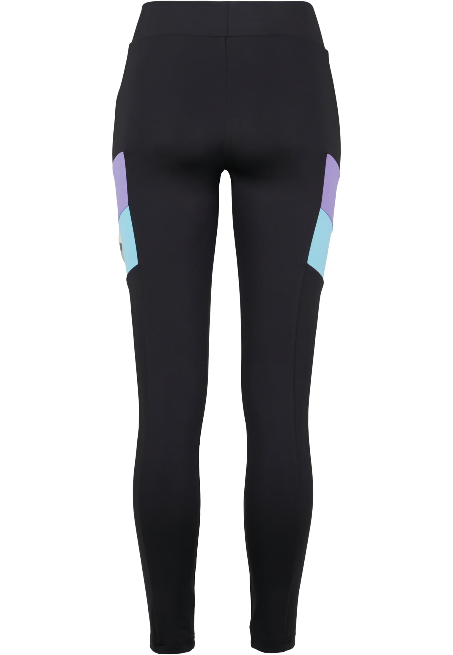 Ladies Color Block Leggings | black/ultraviolet