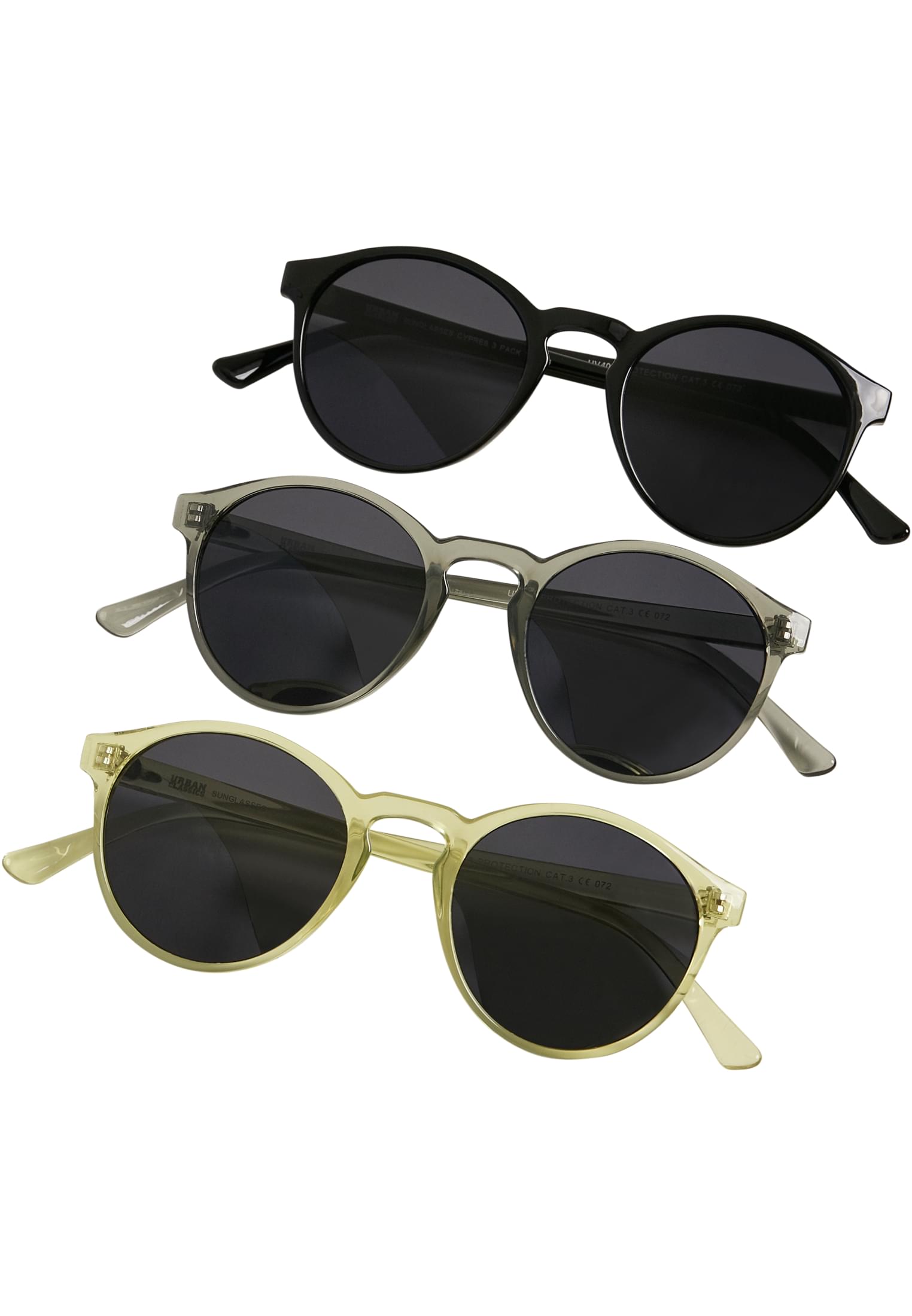 Sunglasses Cypress 3-Pack | black/lightgrey/yellow