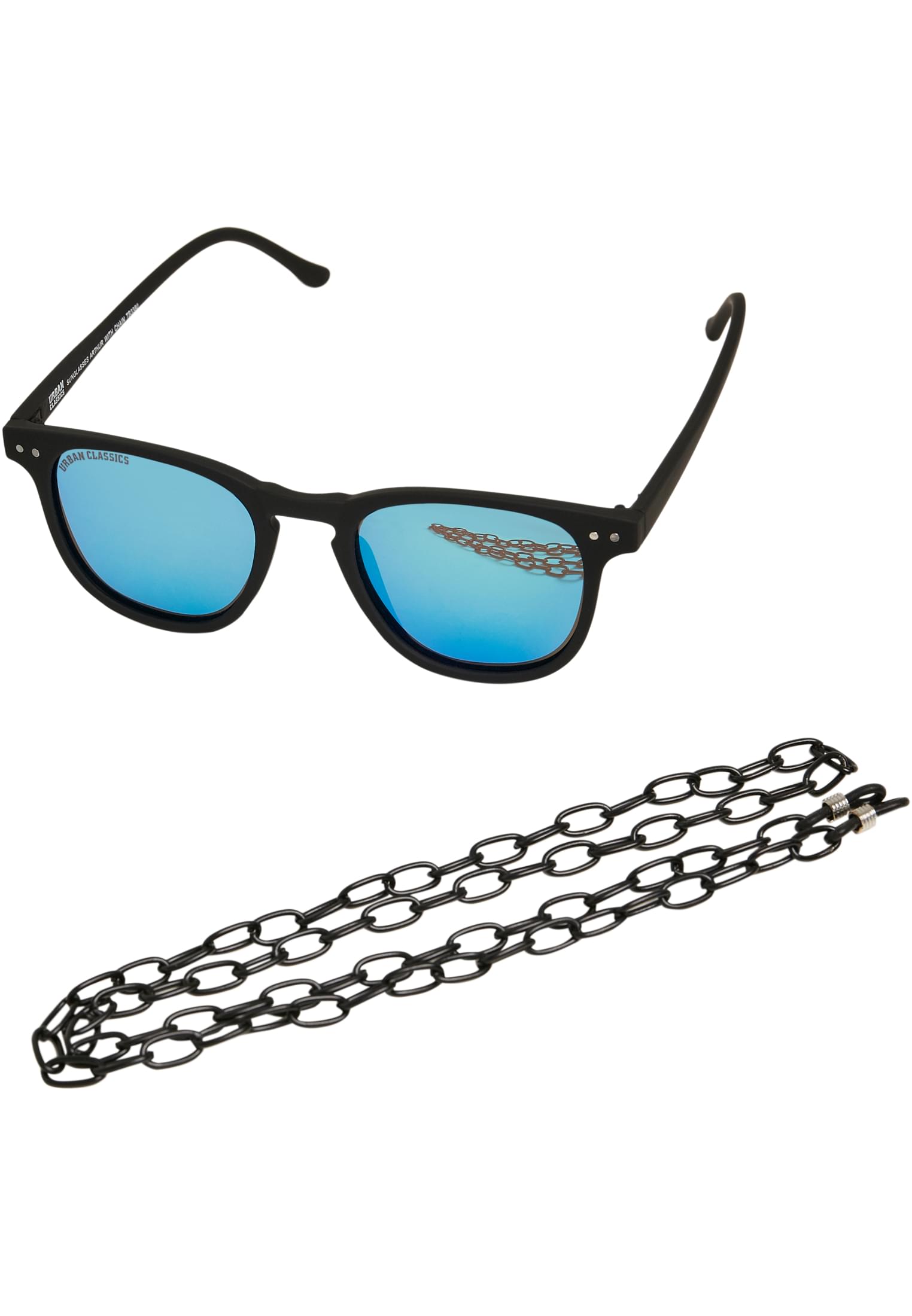 Sunglasses Arthur with Chain | black/blue