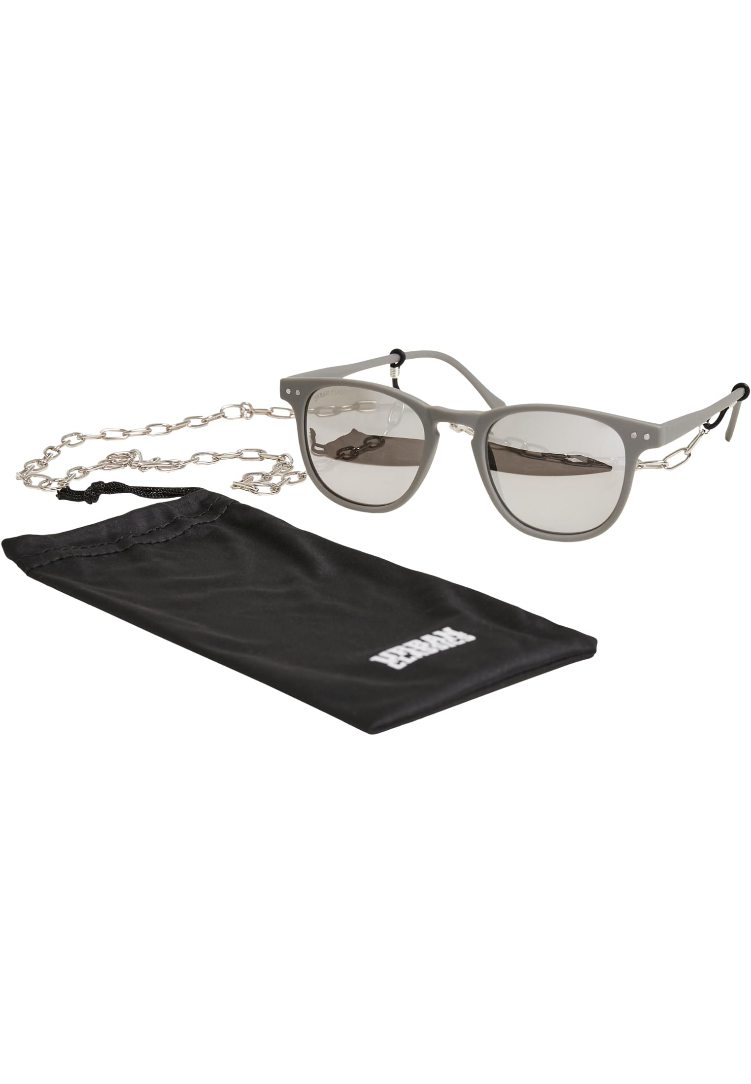 Sunglasses Arthur with Chain | grey/silver