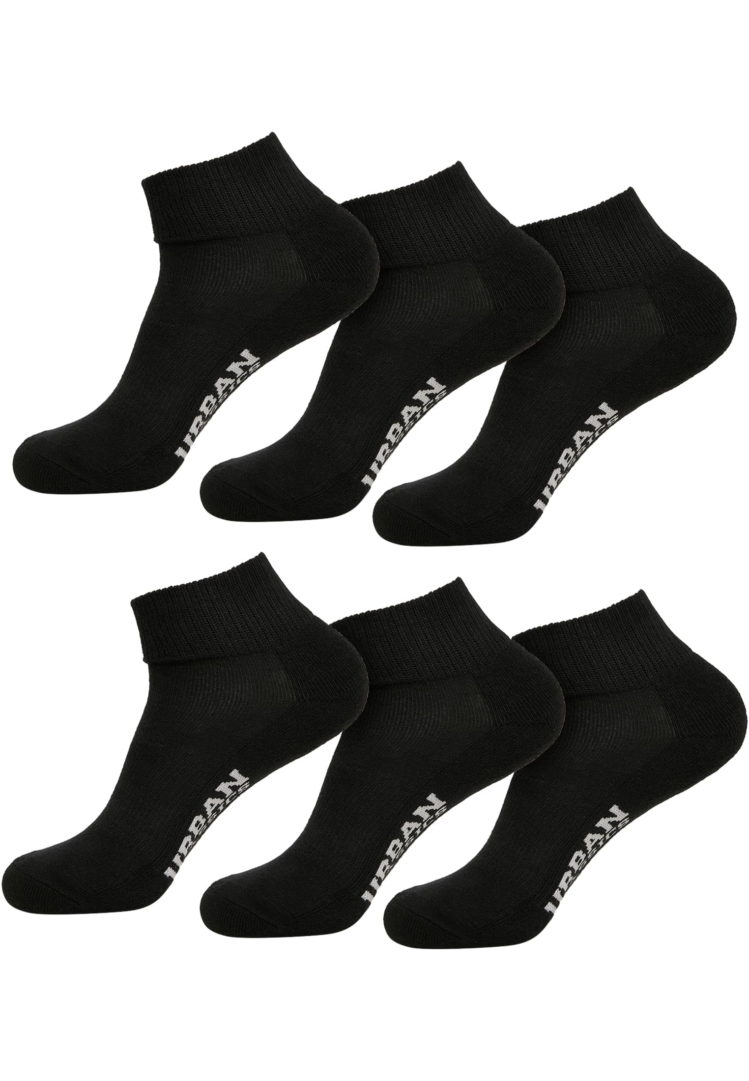 High Sneaker Socks 6-Pack | black