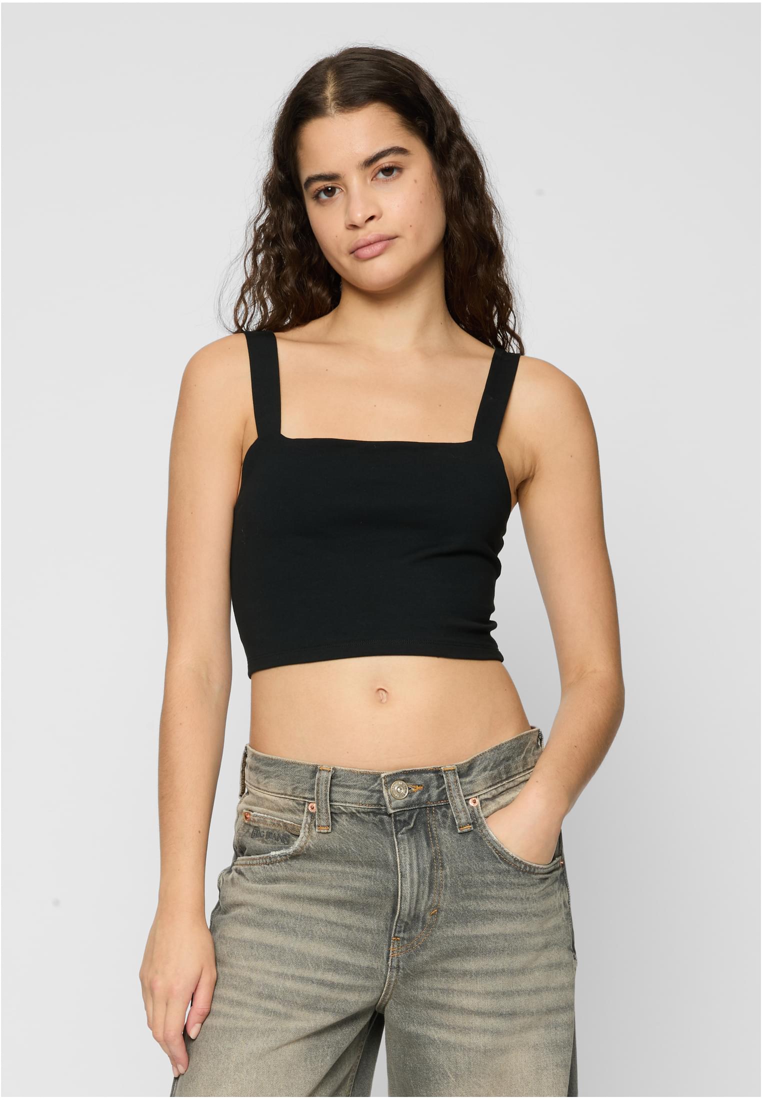 Ladies Cropped Top 2-Pack | black/white