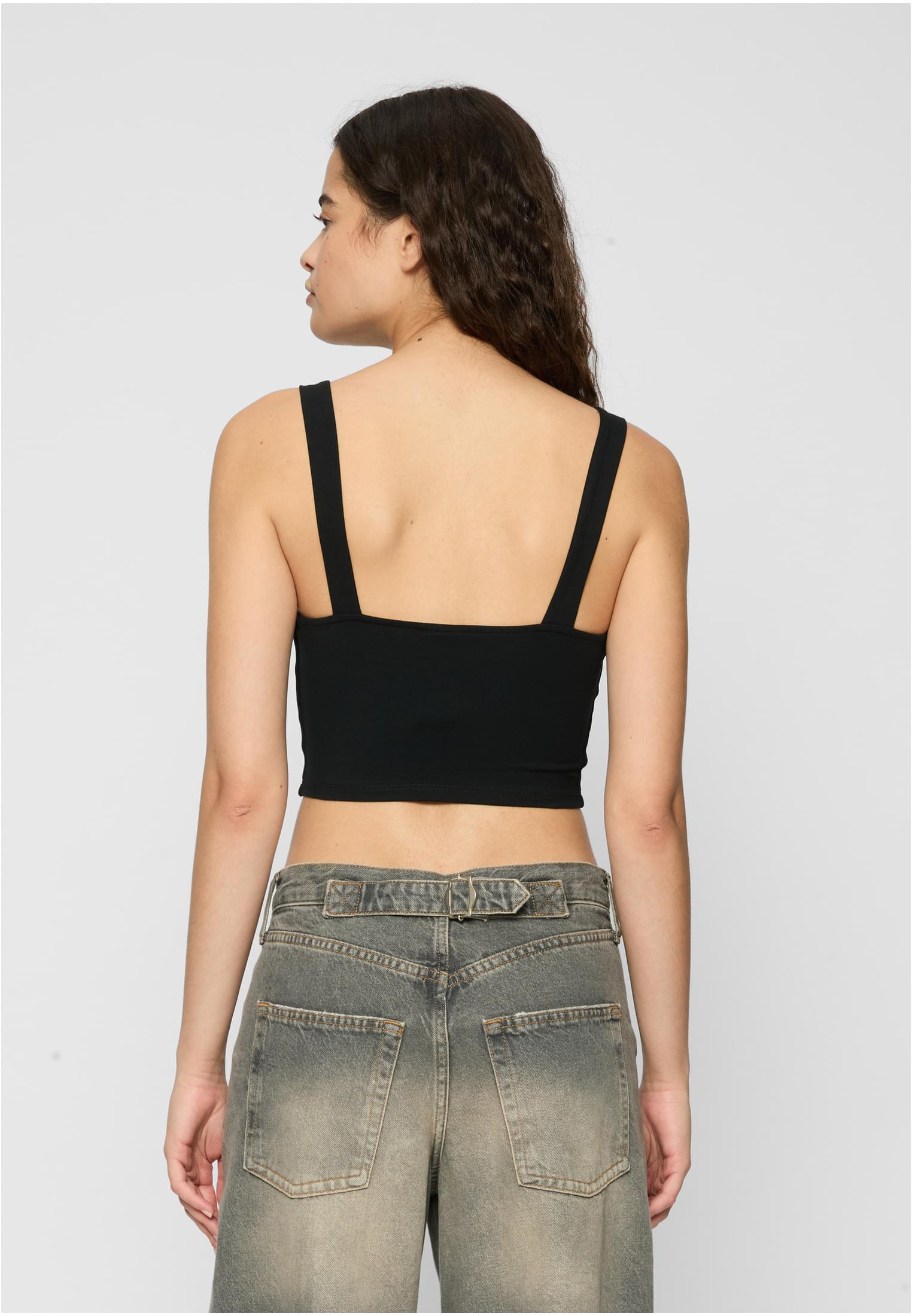 Ladies Cropped Top 2-Pack | black/white