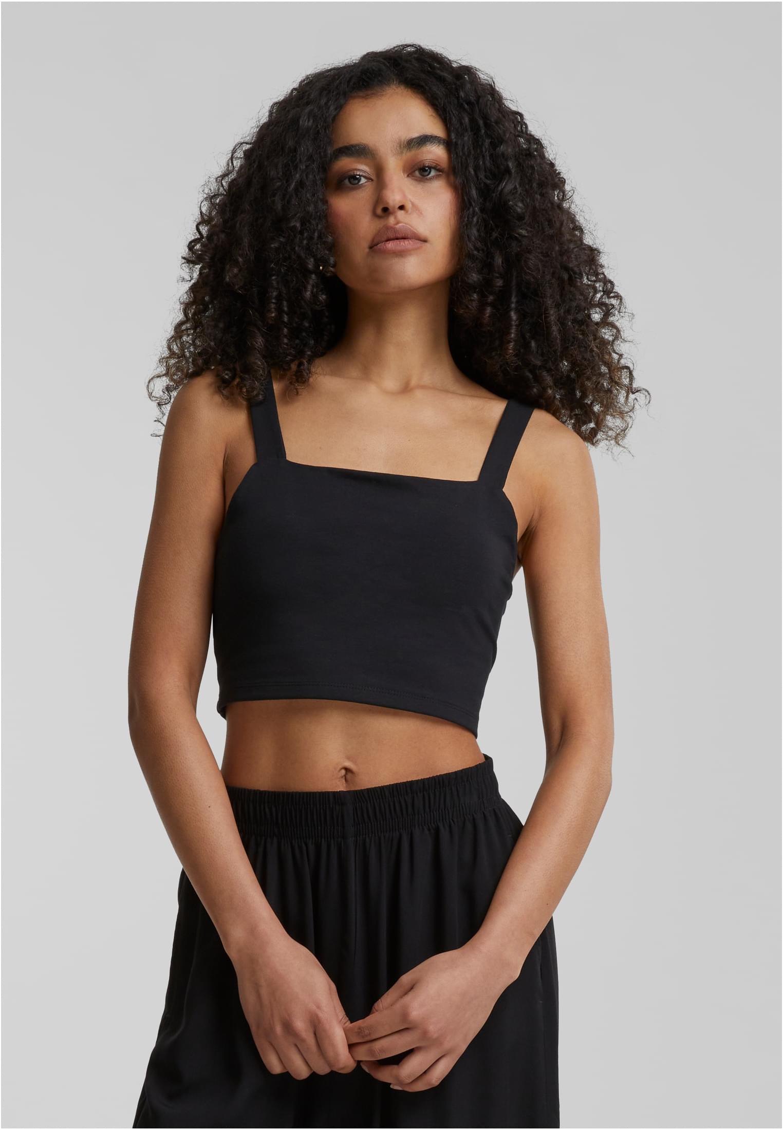 Ladies Cropped Top | black