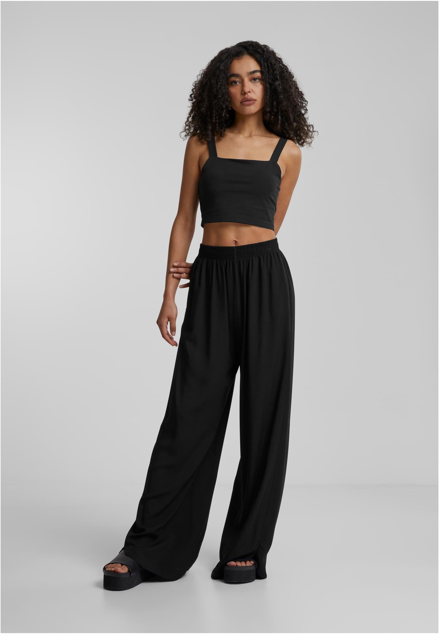 Ladies Cropped Top | black