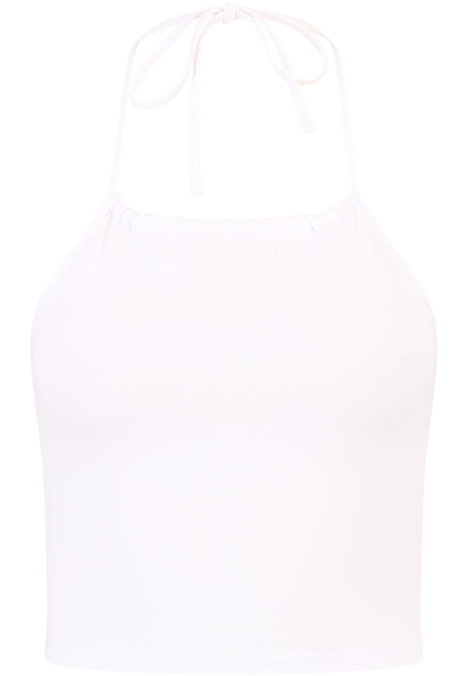 Ladies Cropped Neckholder Top 2-Pack | black/white