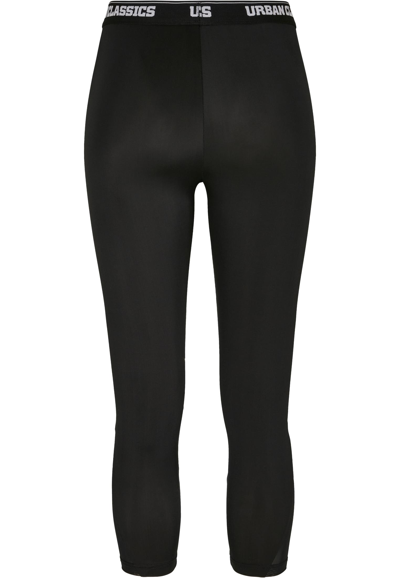 Ladies Tech Mesh Pedal Pusher Leggings | black