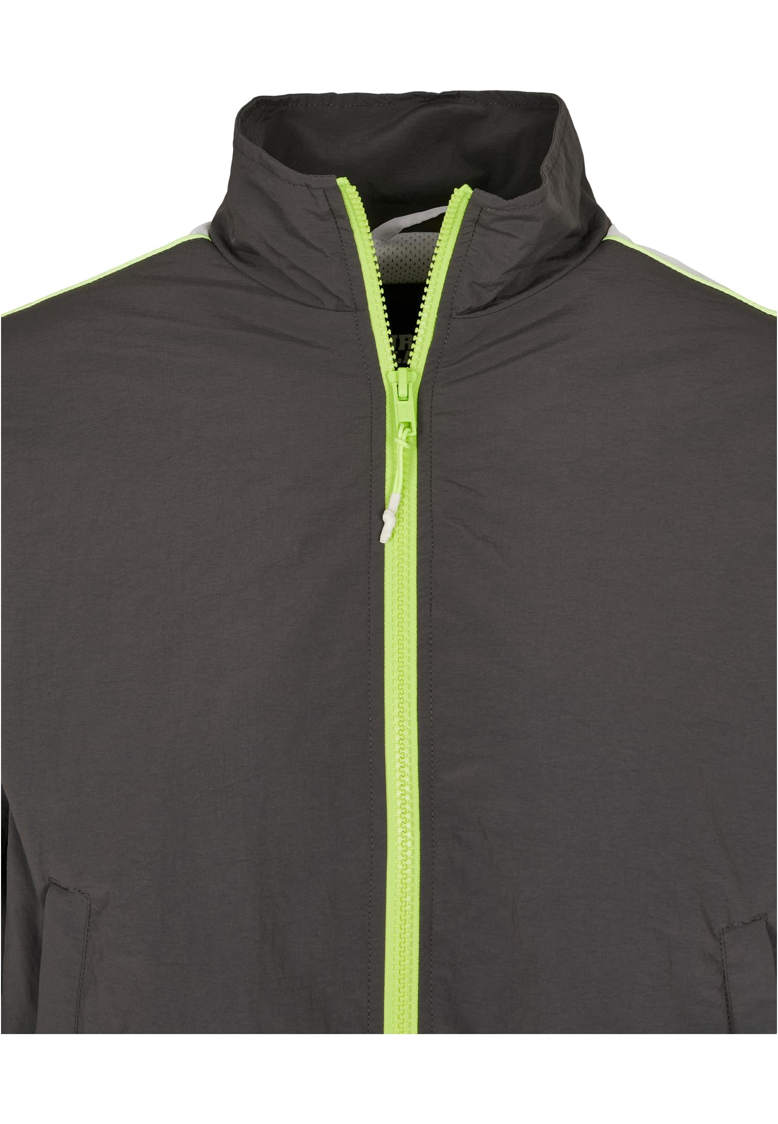 Ladies Short Piped Track Jacket | darkshadow/electriclime