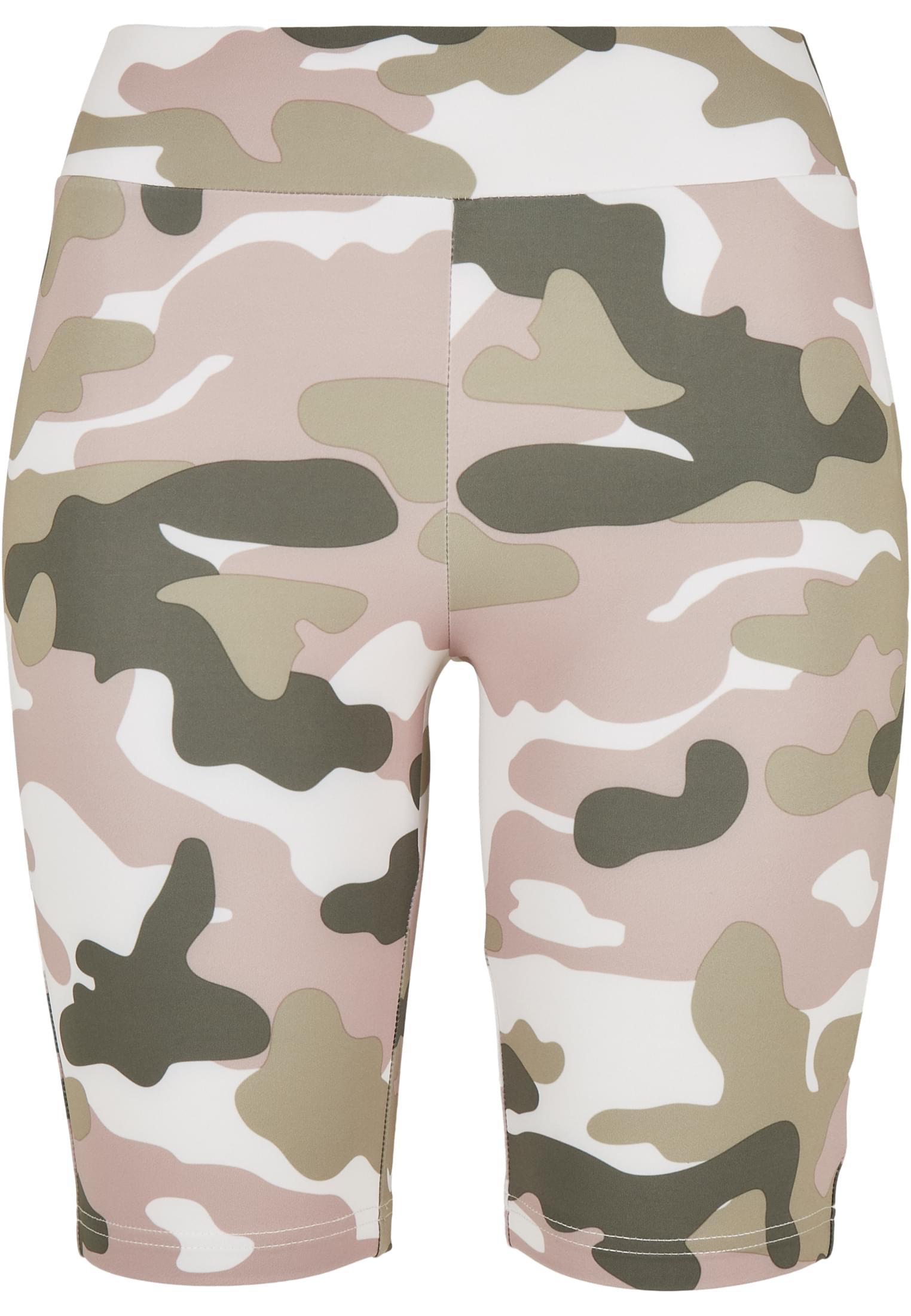 Ladies High Waist Camo Tech Cycle Shorts | duskrose camo