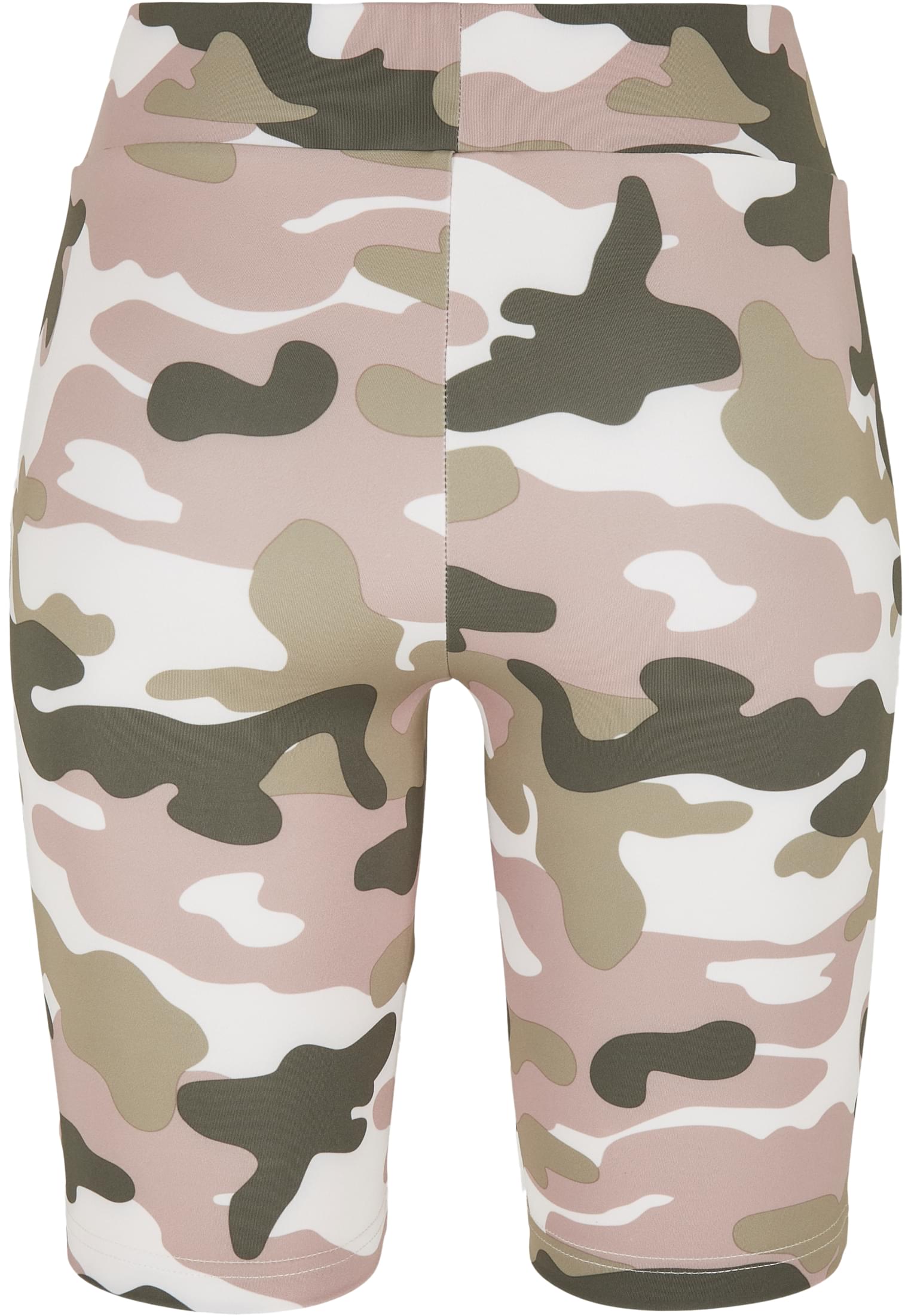 Ladies High Waist Camo Tech Cycle Shorts | duskrose camo