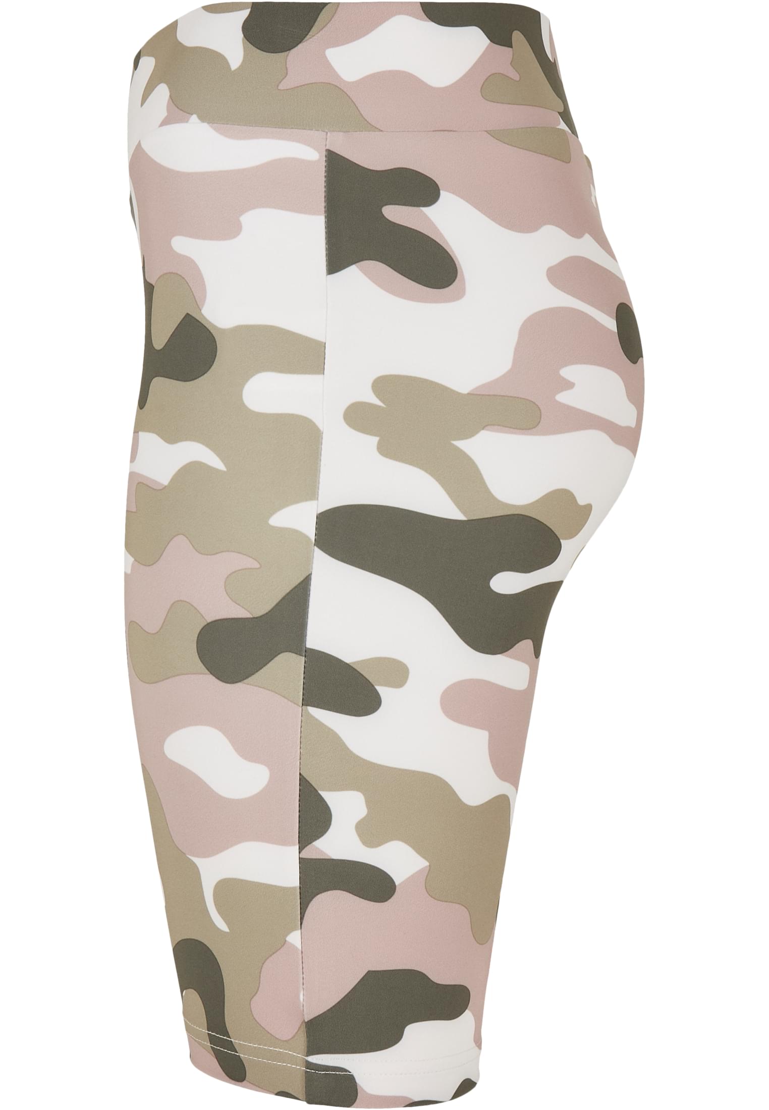 Ladies High Waist Camo Tech Cycle Shorts | duskrose camo