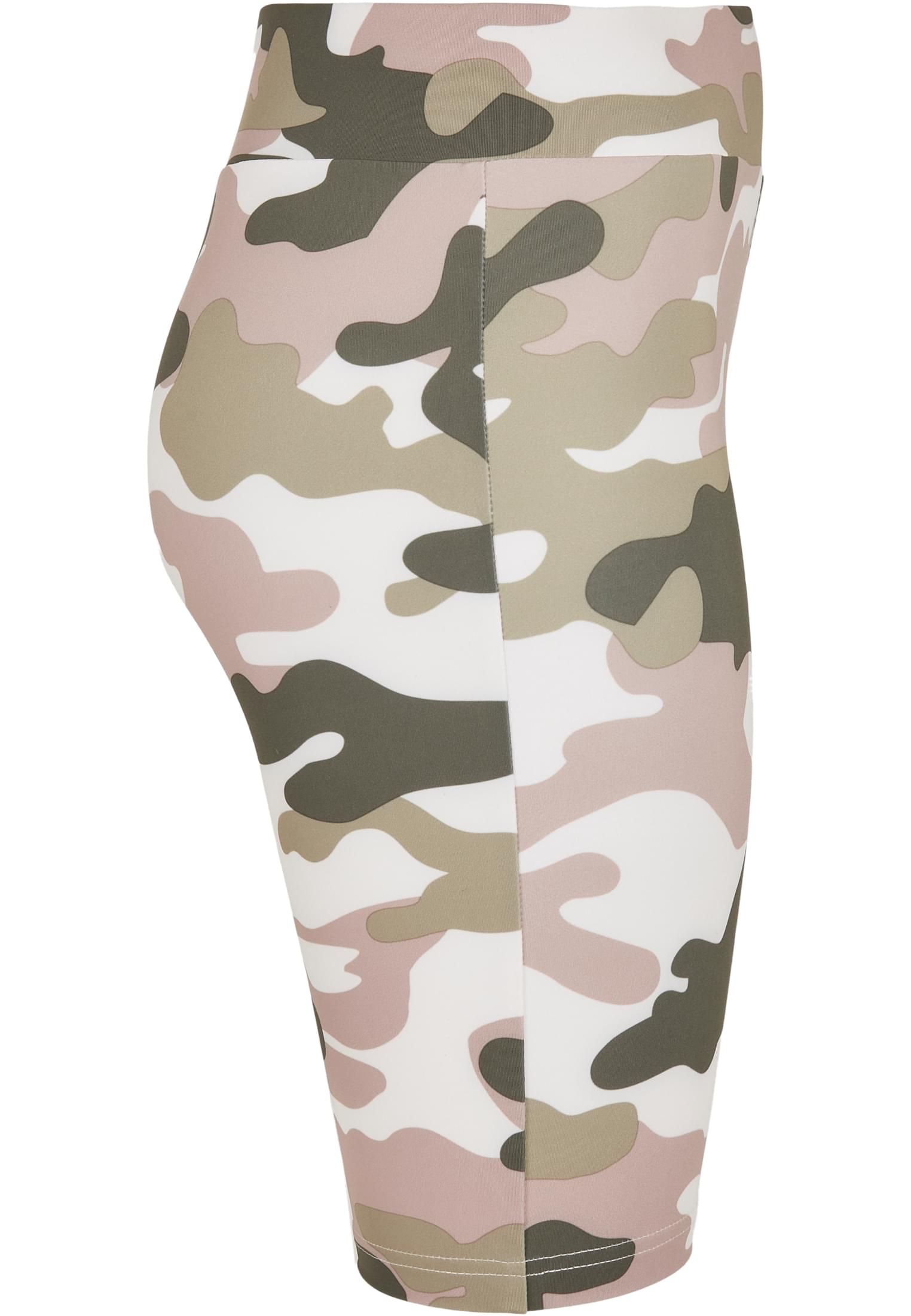 Ladies High Waist Camo Tech Cycle Shorts | duskrose camo