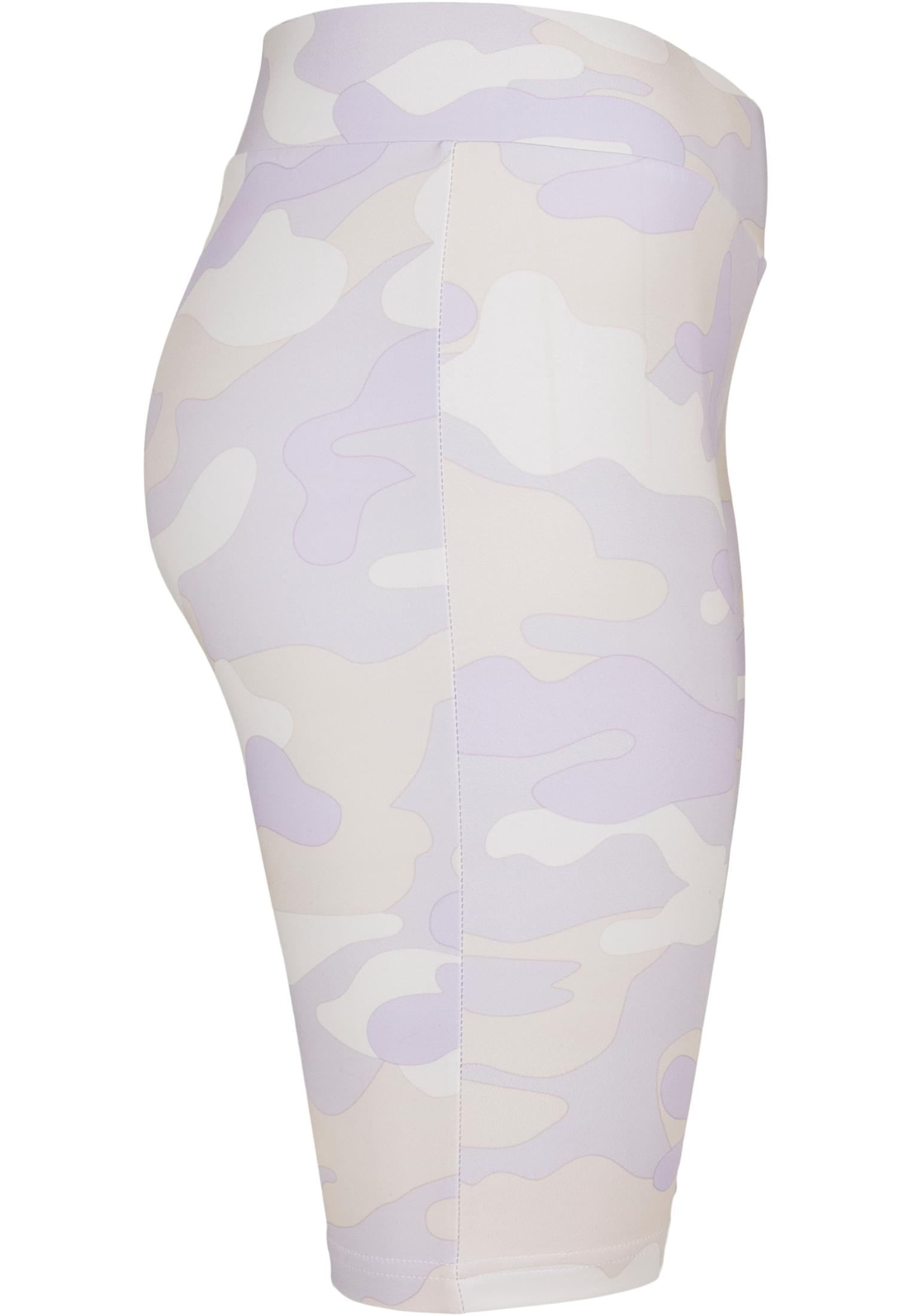 Ladies High Waist Camo Tech Cycle Shorts | lilaccamo